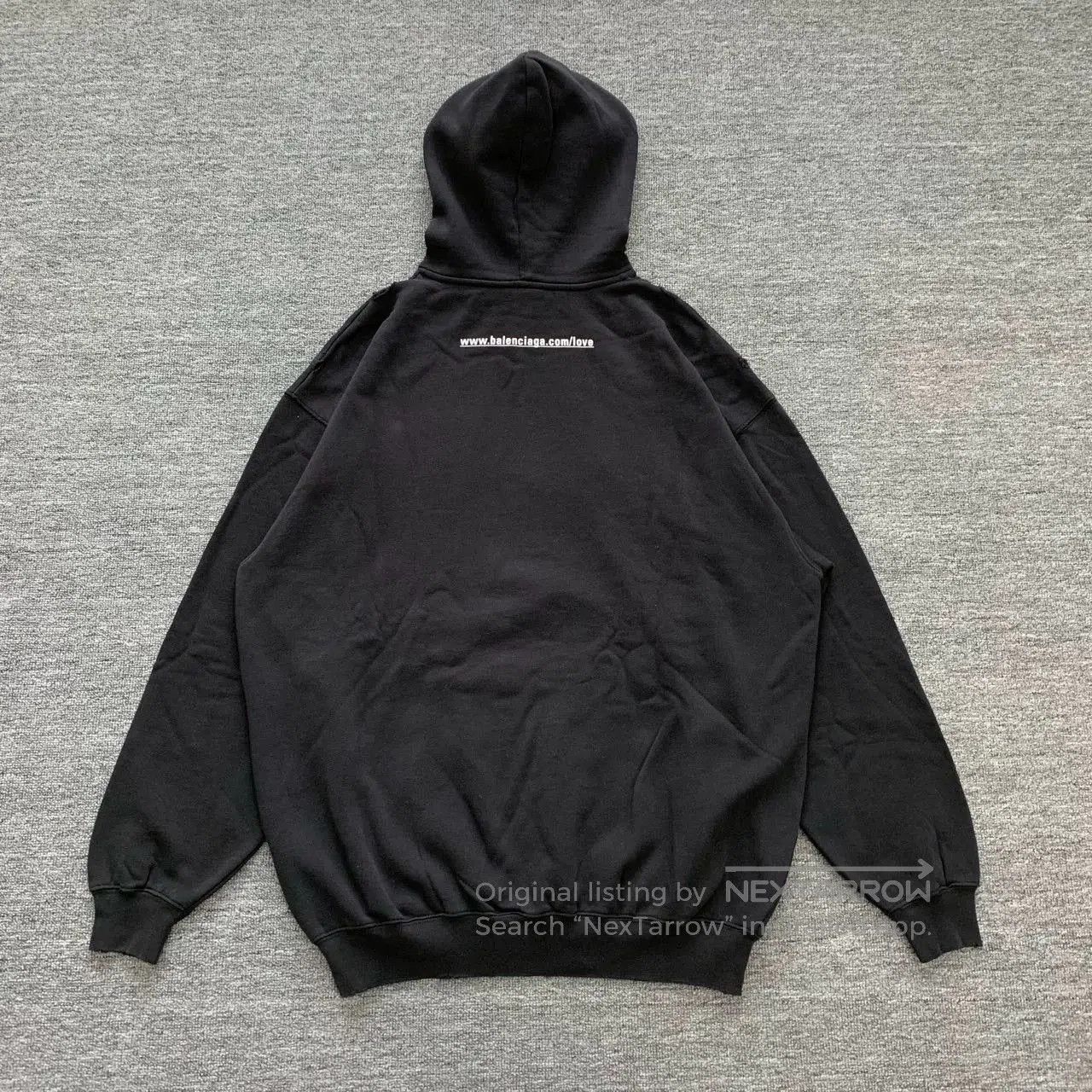 Balenciaga Balenciaga Black Heart Destroyed Hoodie. Size US S / EU 44-46 / 1 - 2 Thumbnail