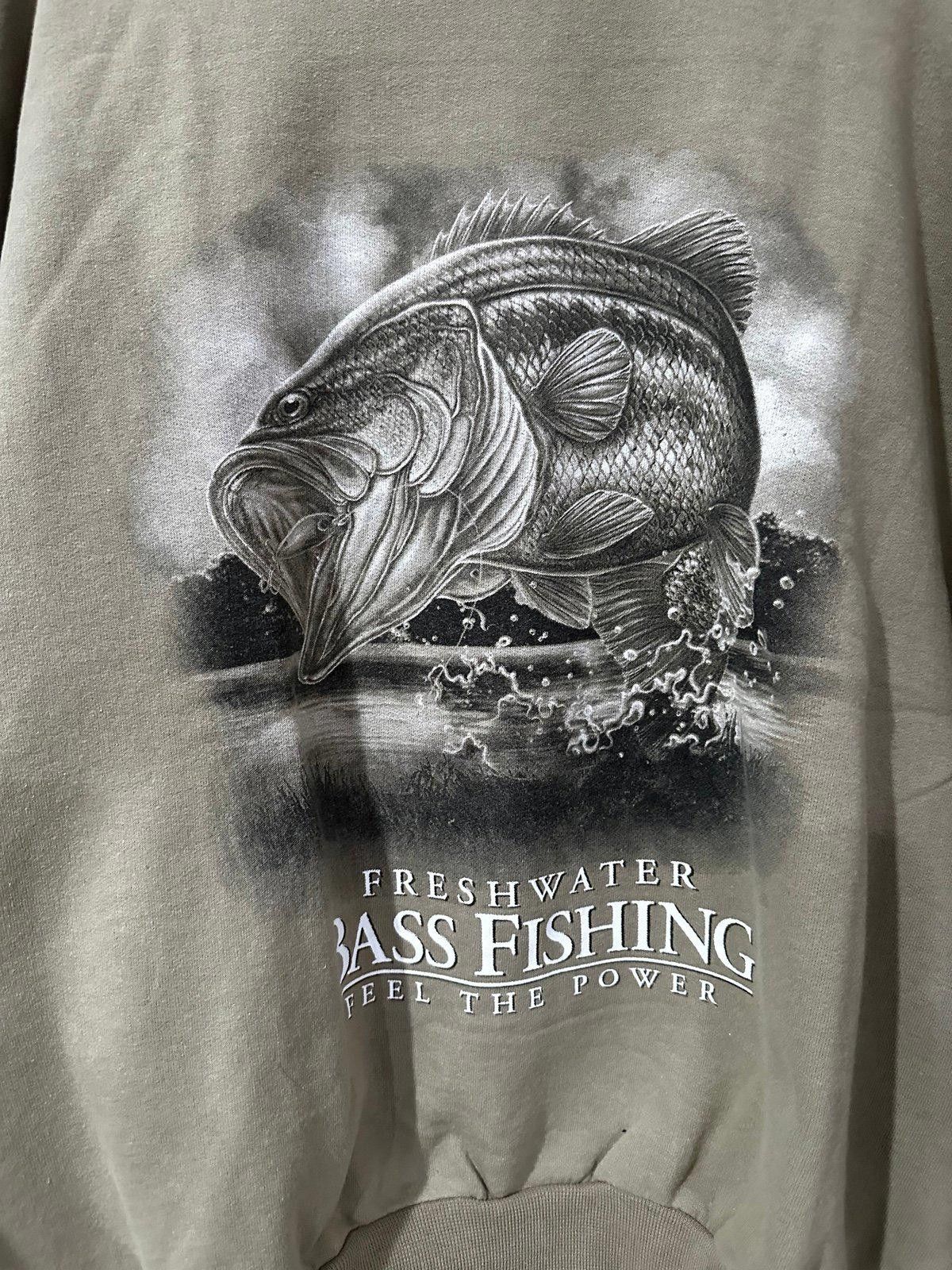 Designer Vintage bass fishing crewneck Size US XL / EU 56 / 4 - 2 Thumbnail