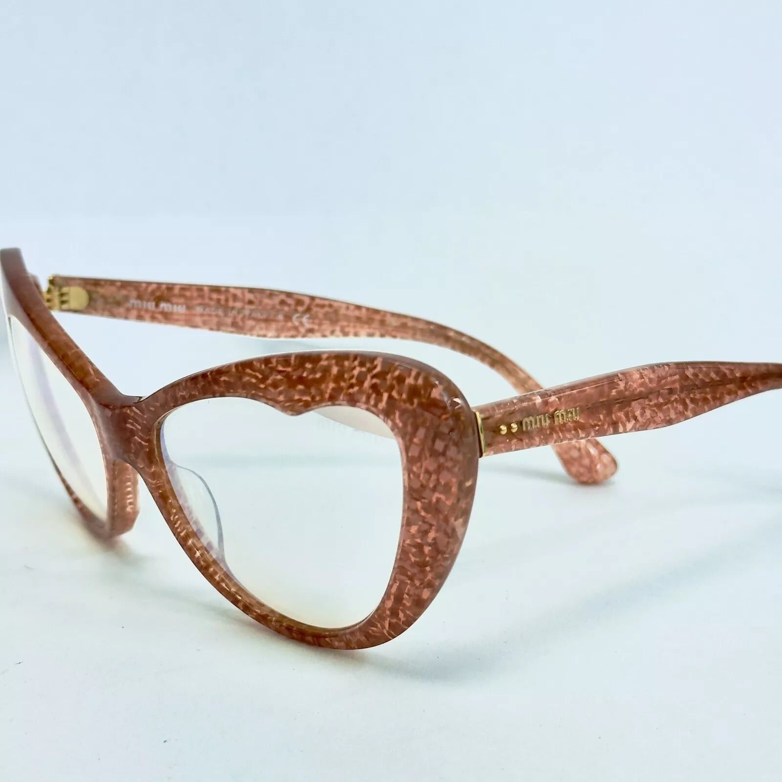 Miu Miu MIU MIU NOIR 04O Orange Apple Glitter Sequin SMU04O Size ONE SIZE - 6 Thumbnail