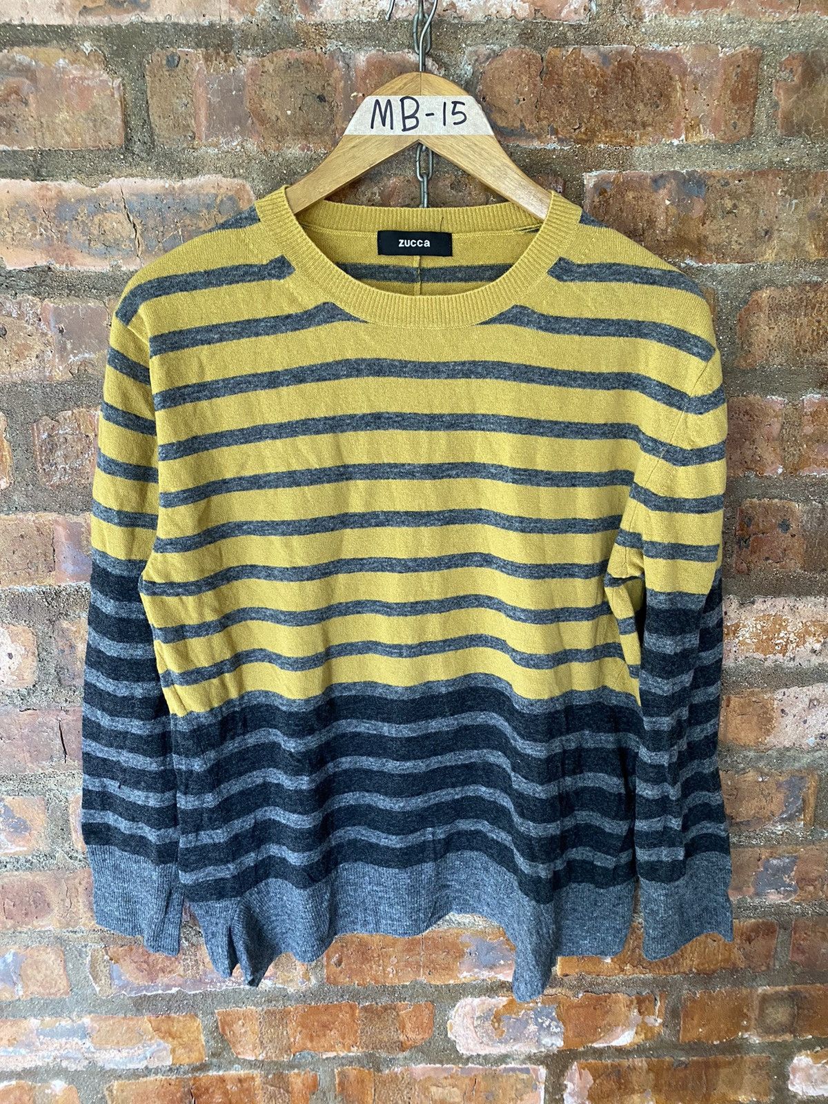 Zucca 2000s Stripe wool knit shirt Size M / US 6-8 / IT 42-44 - 2 Thumbnail