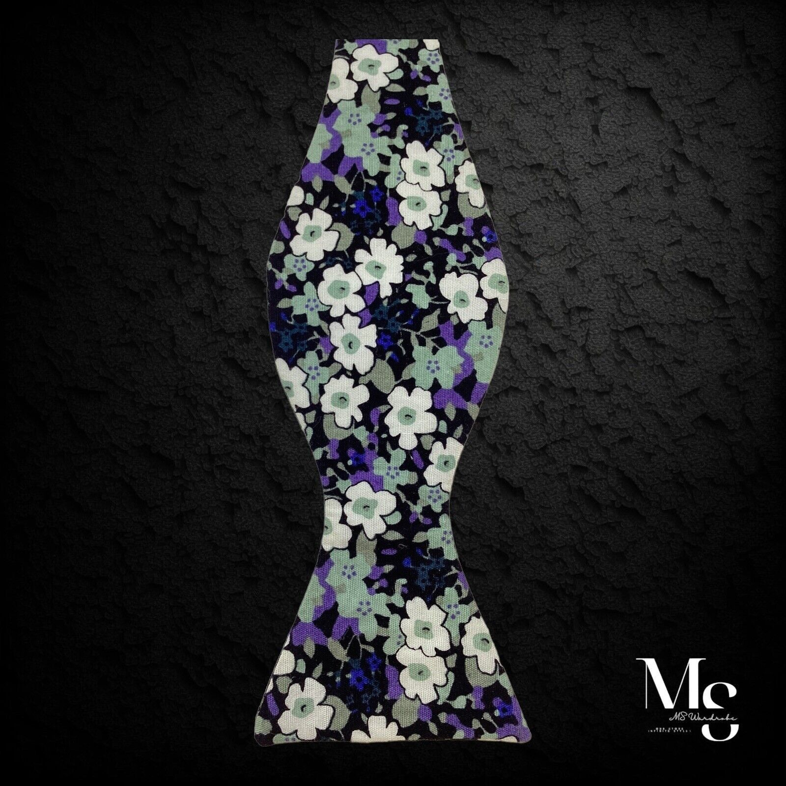 Other Amazing Multicolor Floral Adjustable Self Bow Tie Cotton W: Size ONE SIZE - 2 Thumbnail