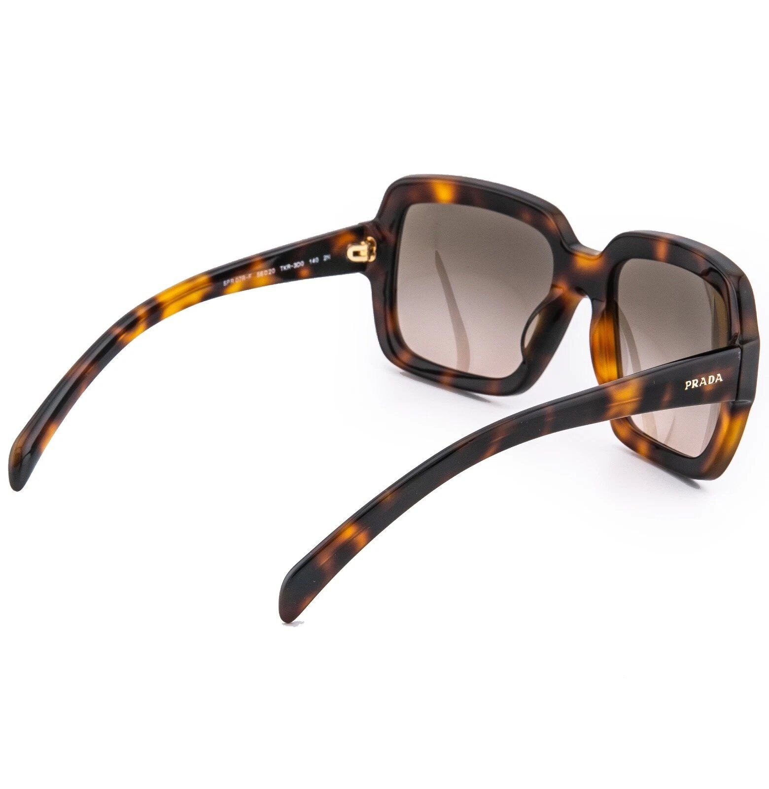 Prada PRADA 07R ORNATE PR07RS Brown Rectangle Sunglasses 07RS Size ONE SIZE - 2 Thumbnail