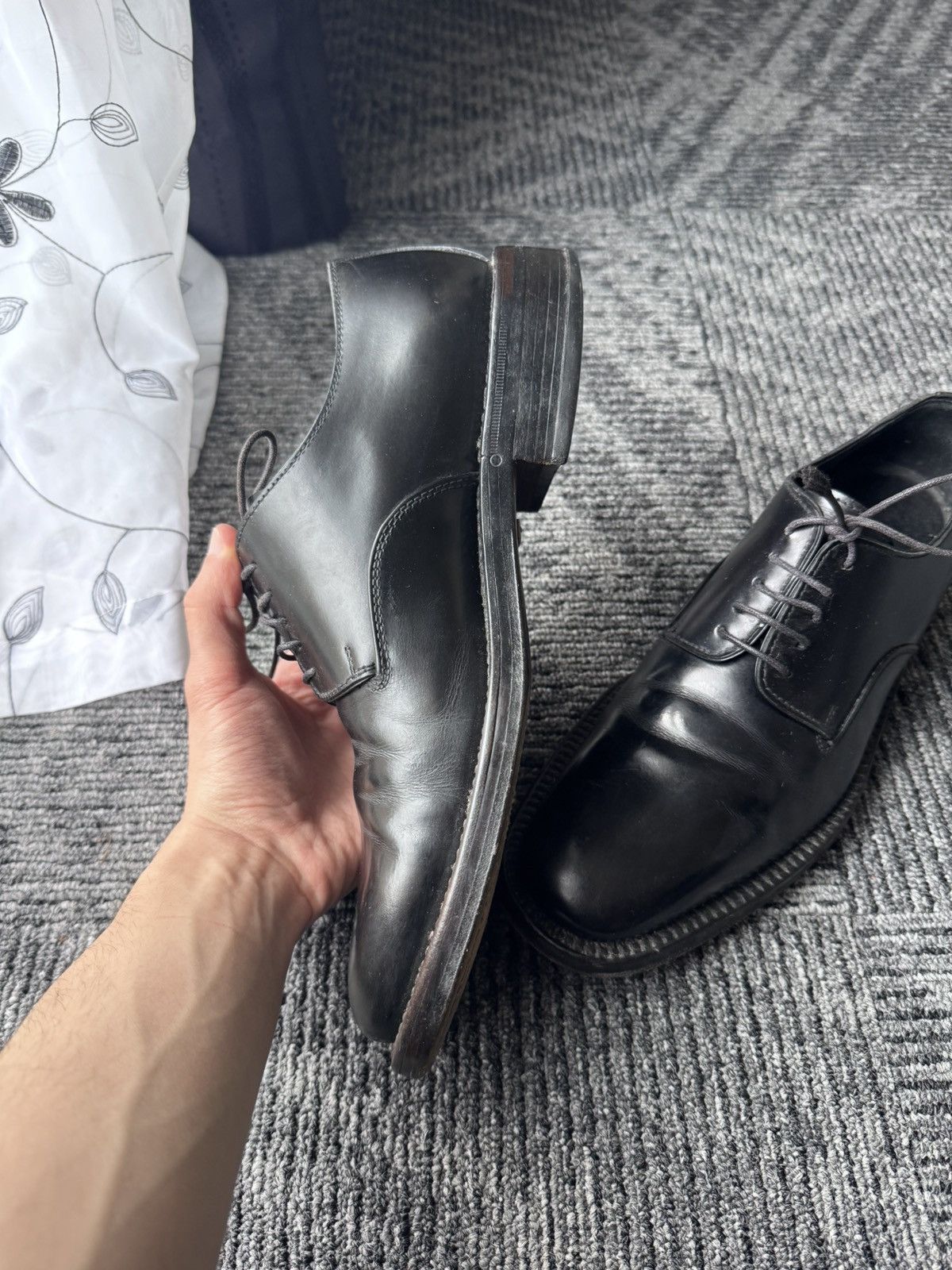 Gucci Vintage Gucci leather formal mens shoes Size US 7 / EU 40 - 11 Thumbnail