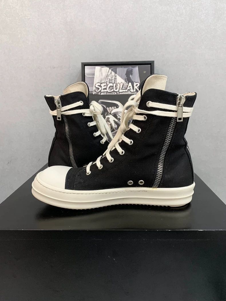 Rick Owens Rick Owens Black and White High-2508 Size US 8.5 / EU 41-42 - 6 Thumbnail