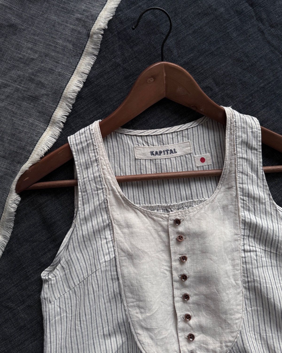 Kapital VINTAGE KAPITAL SLEEVELESS SHIRT🇯🇵 Size XS / US 0-2 / IT 36-38 - 1 Thumbnail