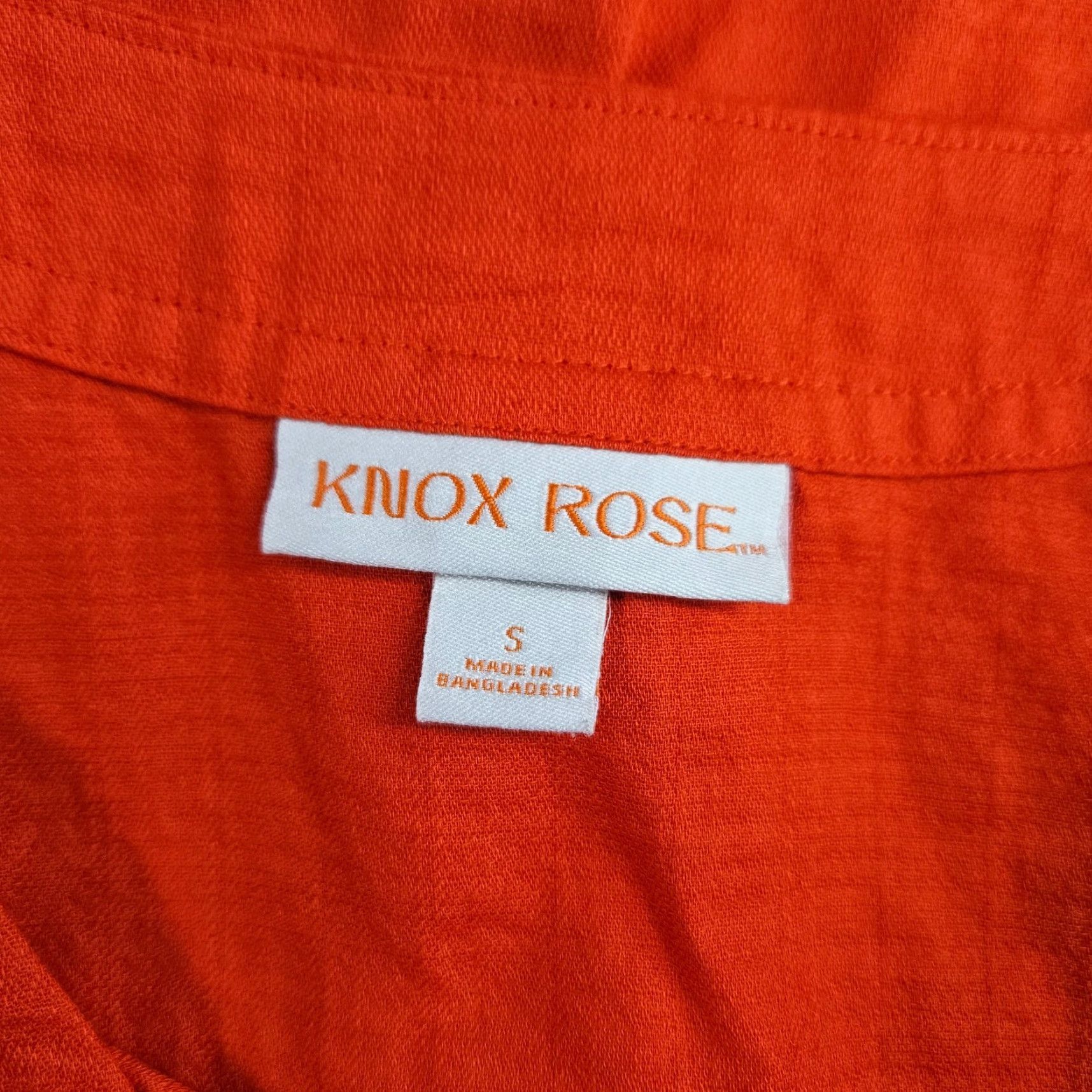 Vintage VINTAGE Knox Rose Womens Top Shirt Womens Small Solid Red Short Sleeve Cotton Size S / US 4 / IT 40 - 6 Thumbnail