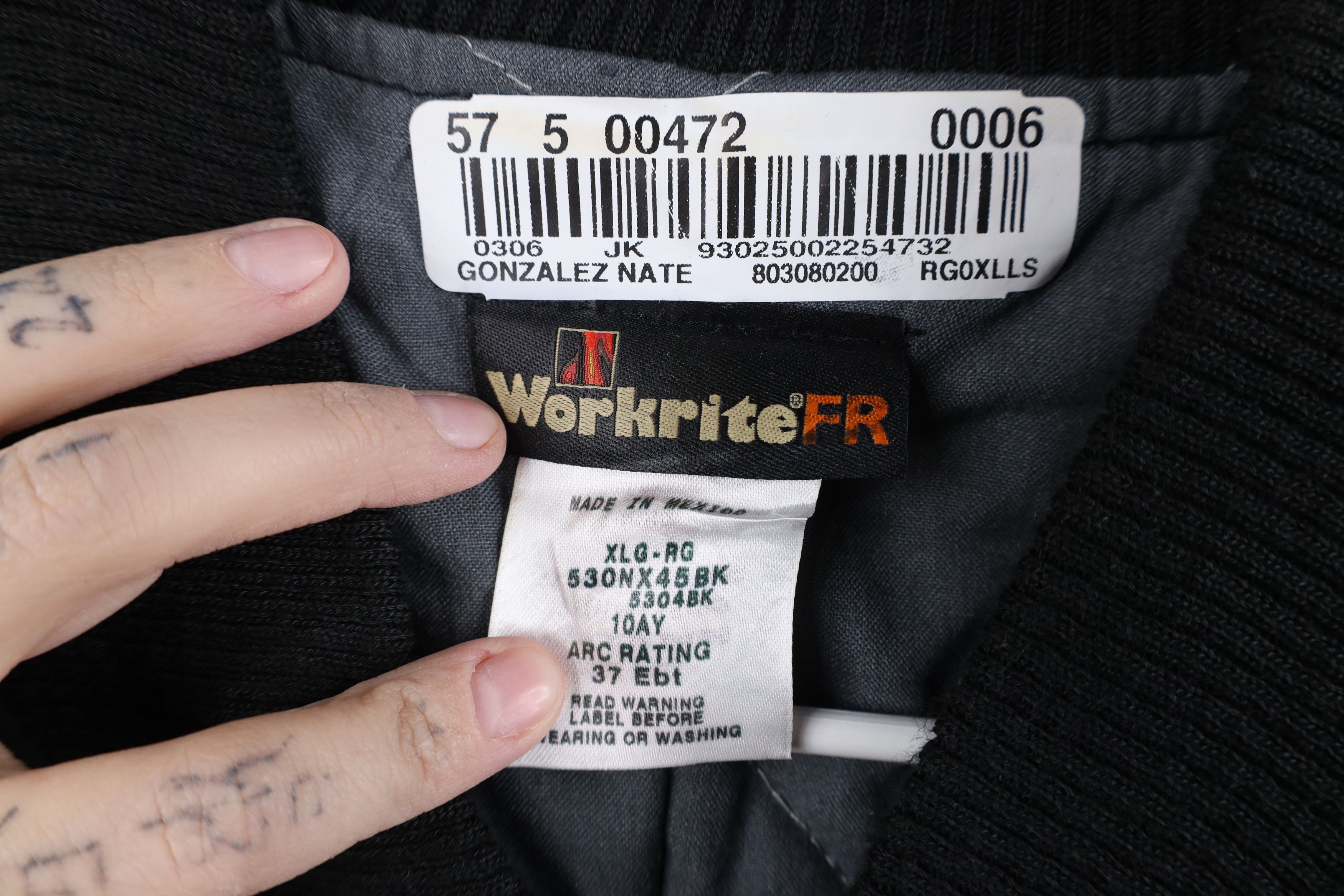 Vintage Vintage Streetwear Fire Flame Resistant Work Bomber Jacket Size US XL / EU 56 / 4 - 9 Thumbnail