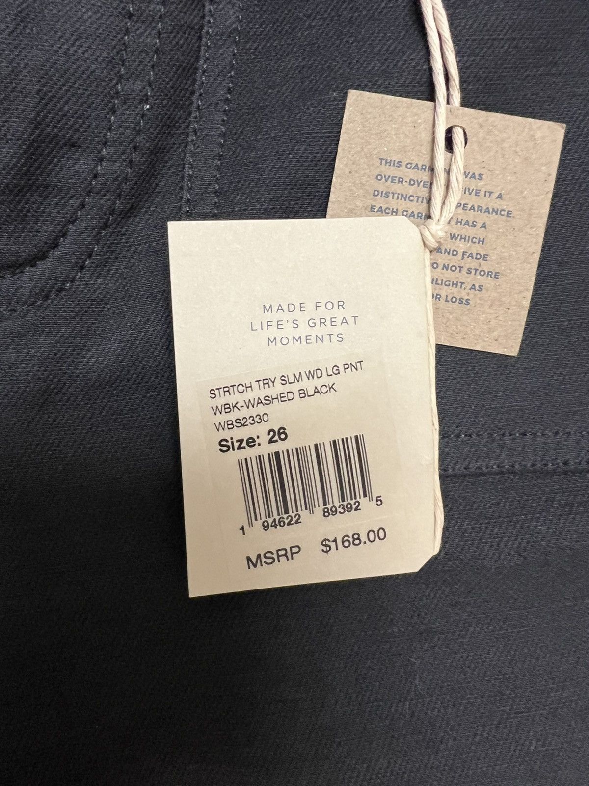 Faherty New Faherty stretchy Try Slim Wide Leg Pant Size 26" / US 2 / IT 38 - 4 Thumbnail