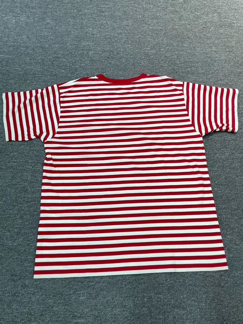 Gucci Gucci Red striped letter Logo printed striped short sleeve Size M / US 6-8 / IT 42-44 - 2 Thumbnail
