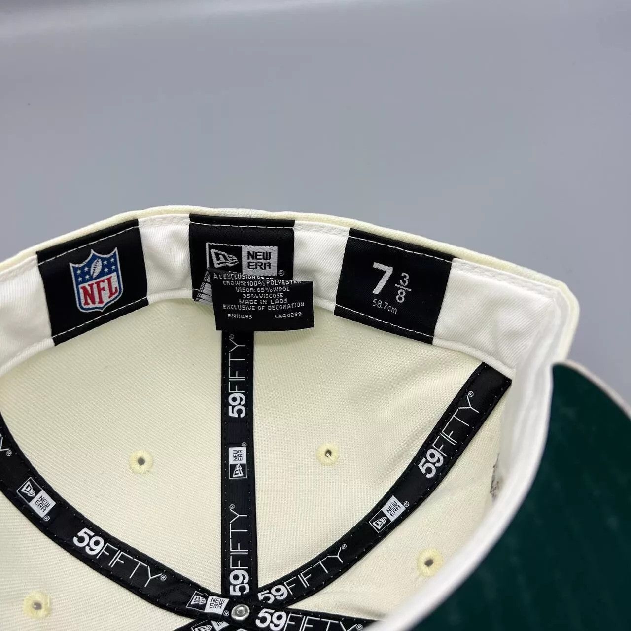 New Era Las Vegas Raiders Hat Men 7 3/8 Superbowl XV 59Fifty New Era Size ONE SIZE - 4 Thumbnail