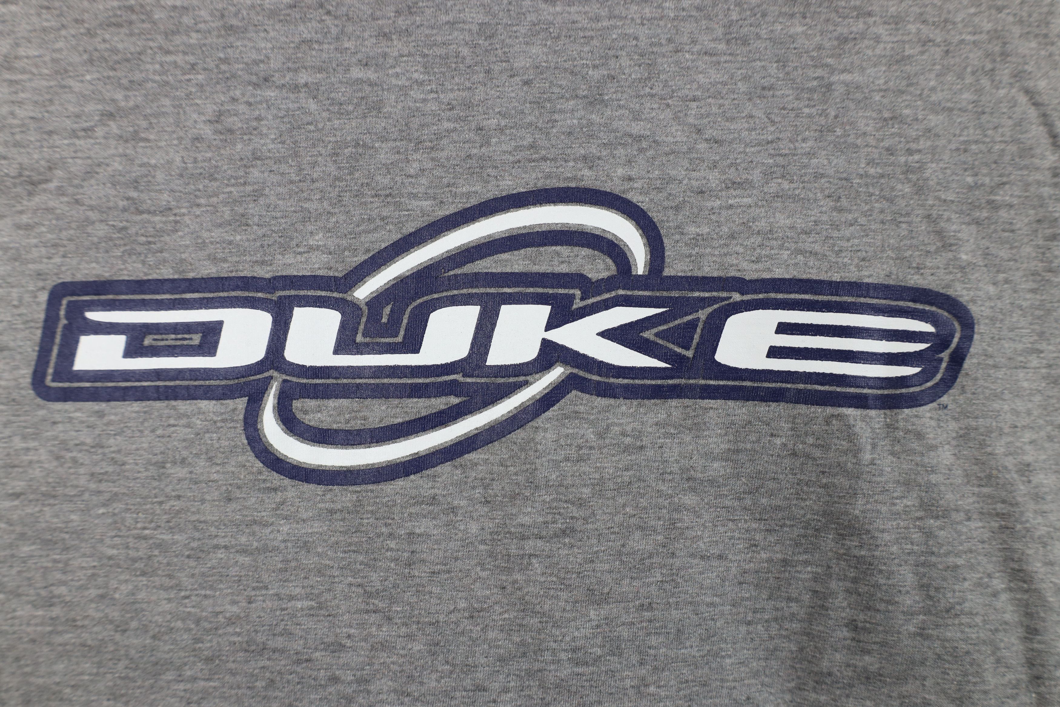 Vintage Vintage 90s Duke University Long Sleeve T-Shirt Heather Gray Size US XL / EU 56 / 4 - 4 Thumbnail