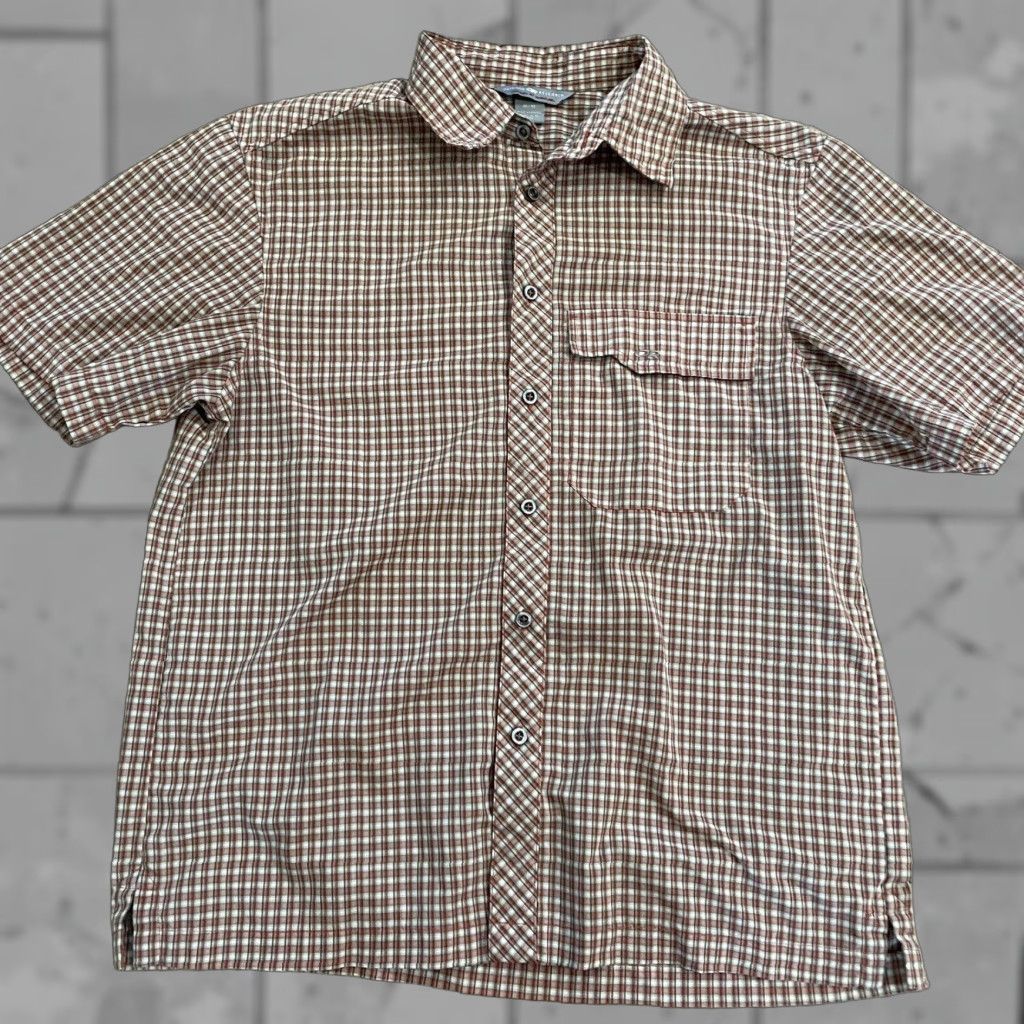 Outdoor Research Outdoor Research Red Short Sleeve Button Down Checkered Pocket Shirt Mens M Size US M / EU 48-50 / 2 - 1 Thumbnail