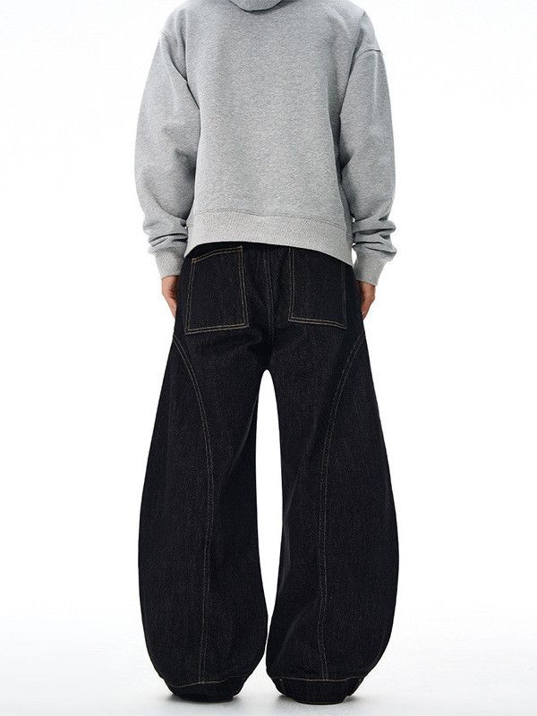 Japanese Brand American Cleanfit Versatile Patchwork Curved Jeans Size US 32 / EU 48 - 4 Thumbnail