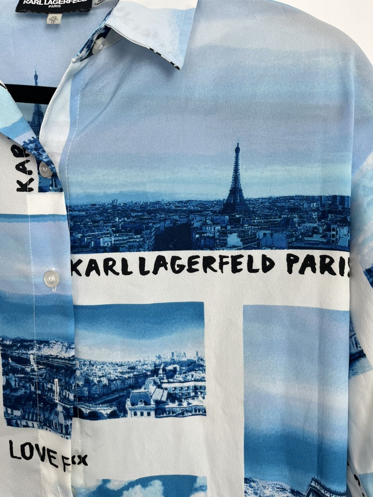Karl Lagerfeld Karl Lagerfeld Whimsical Paris Button Down Shirt Size XS / US 0-2 / IT 36-38 - 3 Thumbnail