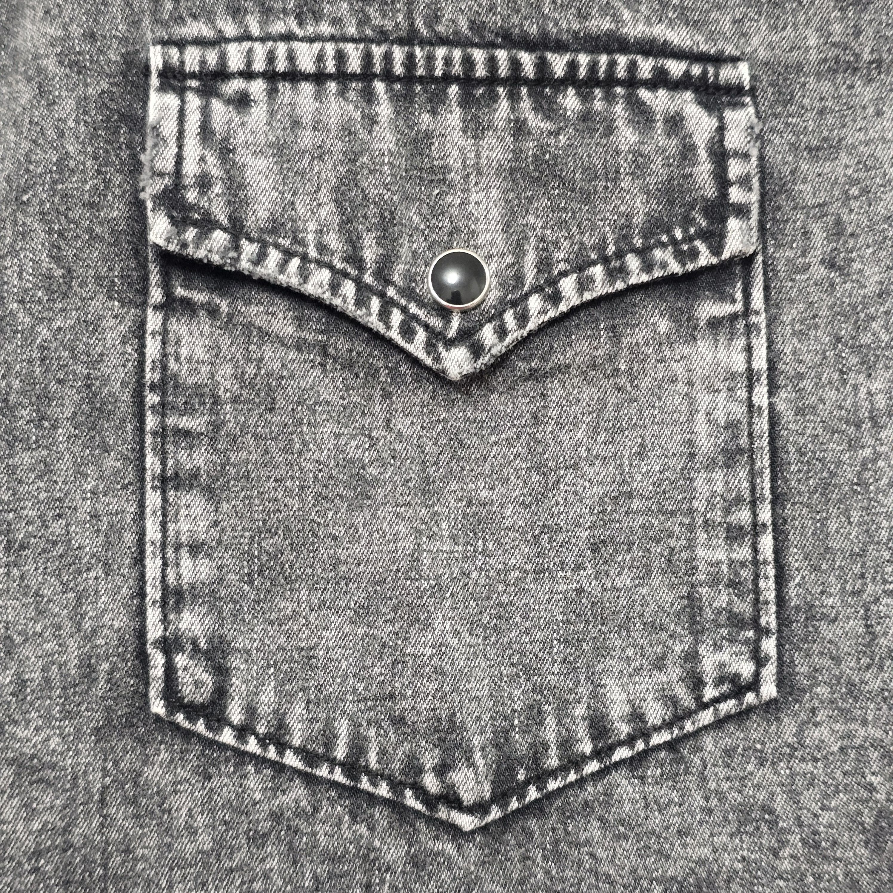 Saint Laurent Paris Acid-Washed Denim Shirt Size US S / EU 44-46 / 1 - 6 Thumbnail