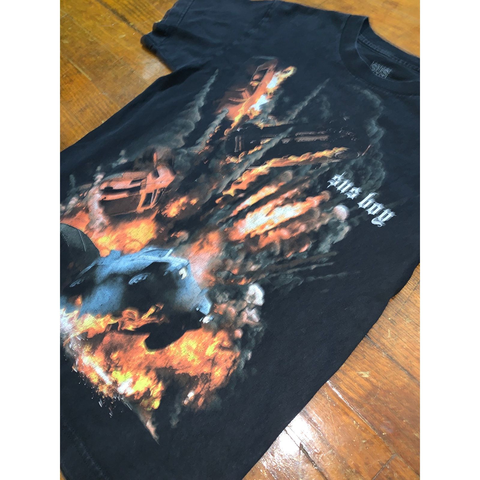 Sus Boy Sus Boy Explosion Graphic T-Shirt Mens S Black Streetwear Size US S / EU 44-46 / 1 - 4 Thumbnail