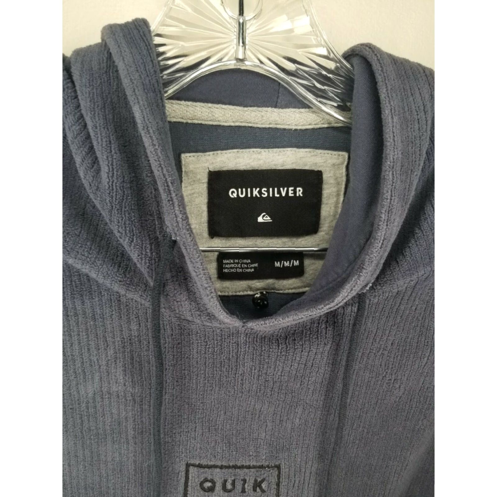 Quiksilver Quiksilver Hoodie Mens Blue Medium Pullover Size US M / EU 48-50 / 2 - 3 Thumbnail