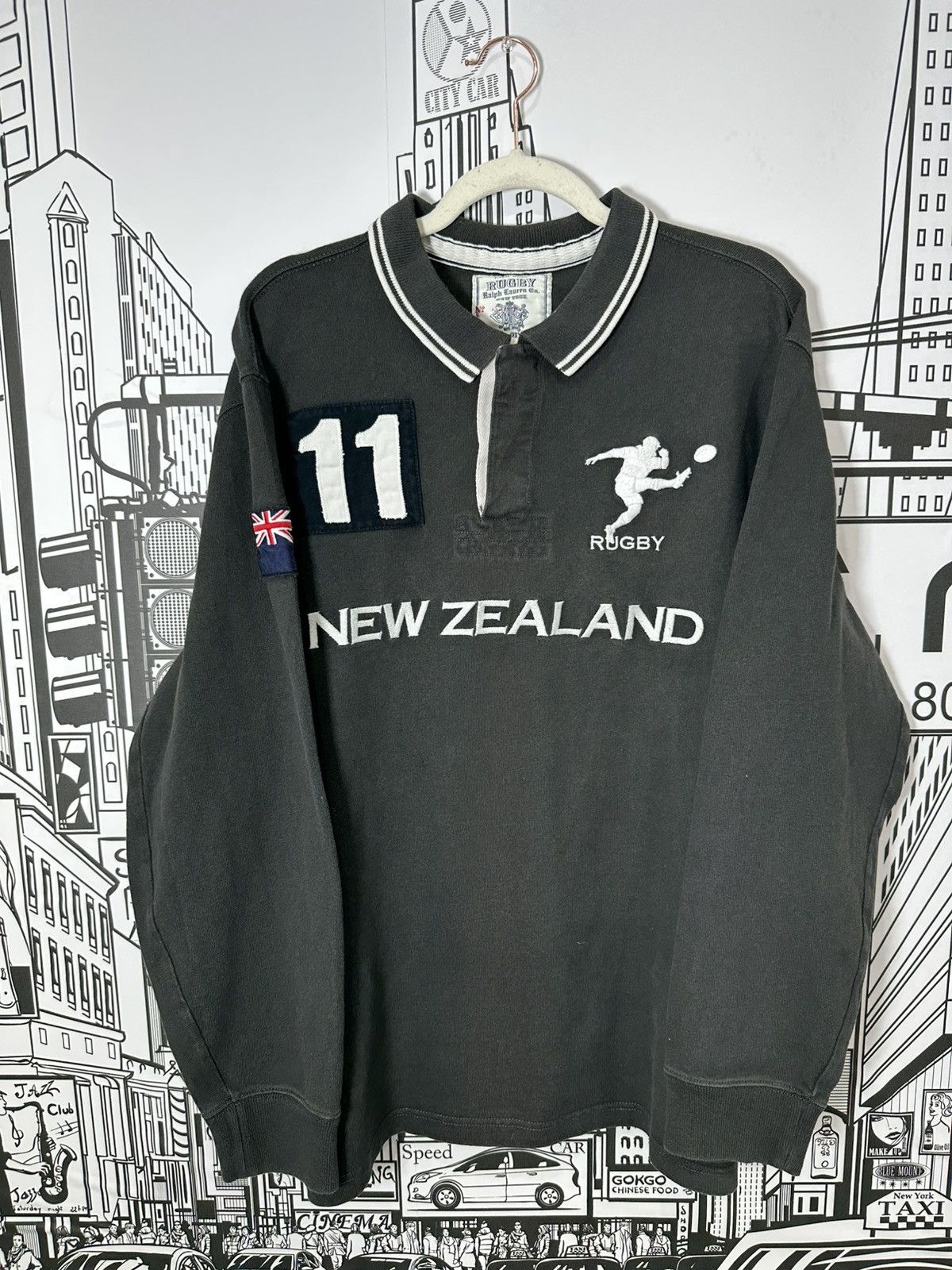 Rugby Ralph Lauren Rugby Ralph Lauren New Zealand Rugby Charcoal Grey XXL Size US XXL / EU 58 / 5 - 1 Thumbnail