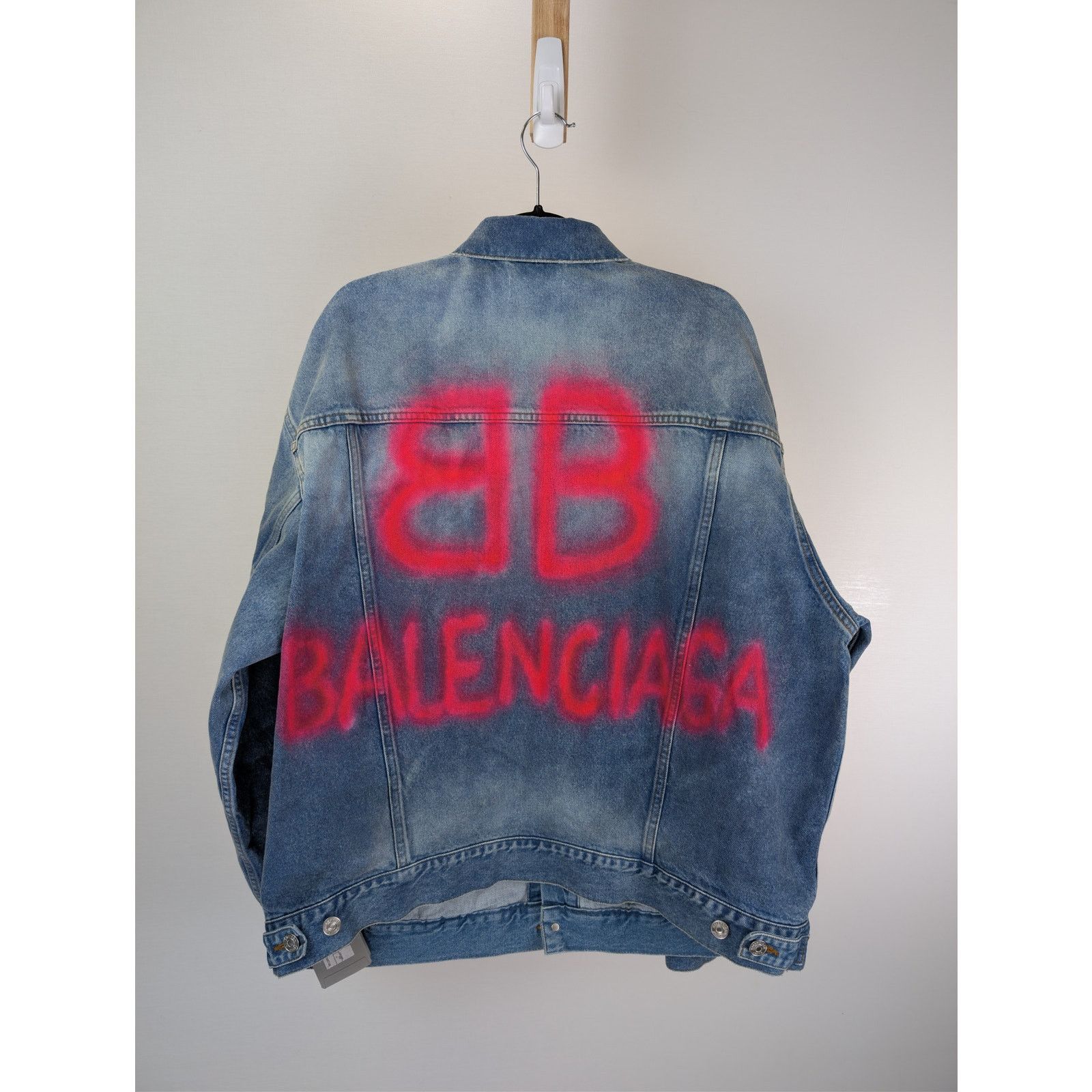 Balenciaga o1rshd1 Japanese Indigo Denim Large Fit Jacket Electric Blue Size US S / EU 44-46 / 1 - 1 Thumbnail