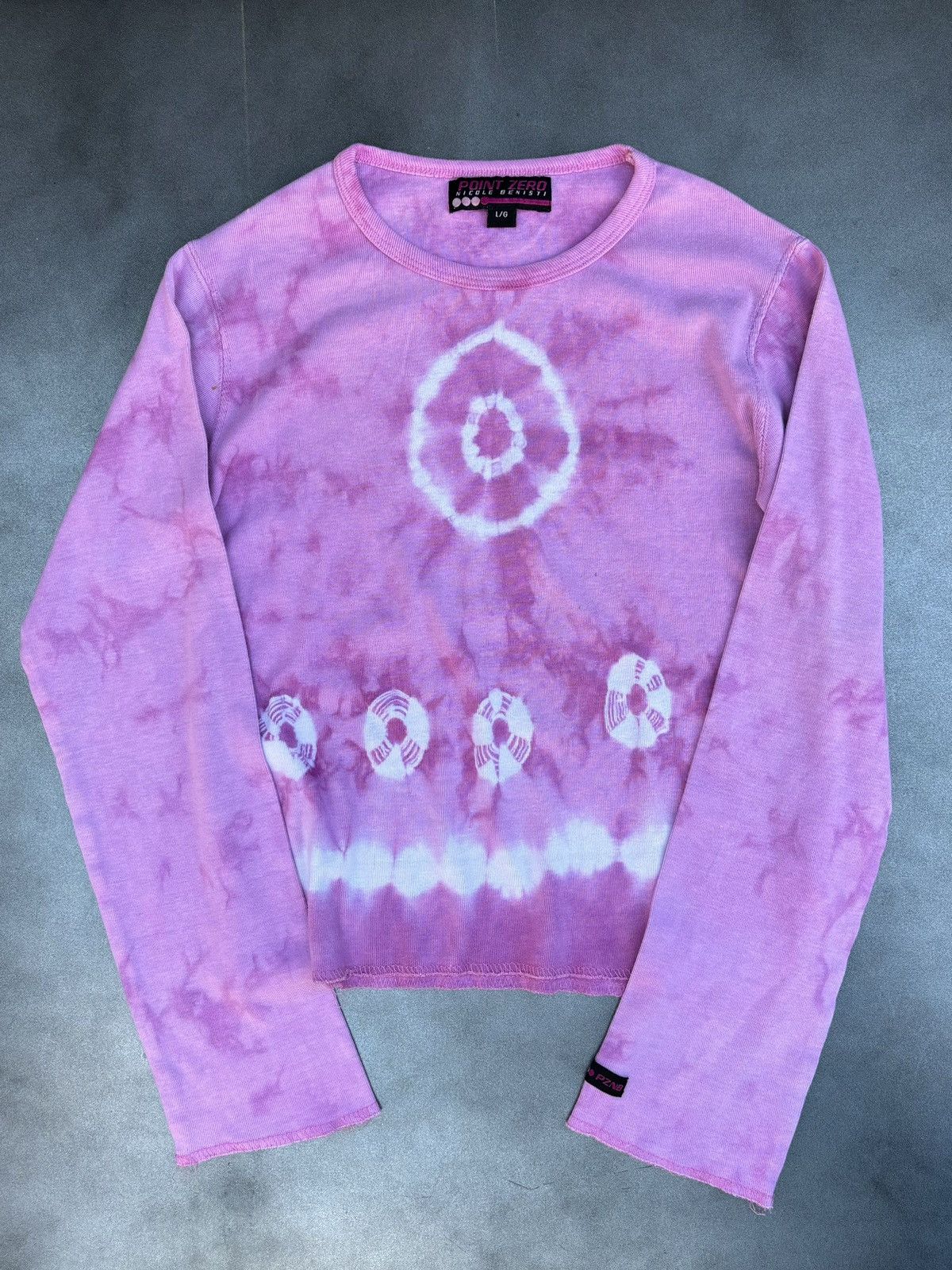 Other × Point Zero × Vintage Y2K Vintage Point Zero x Nicole Benisti Longsleeve Tie Dye Size XS / US 0-2 / IT 36-38 - 2 Thumbnail