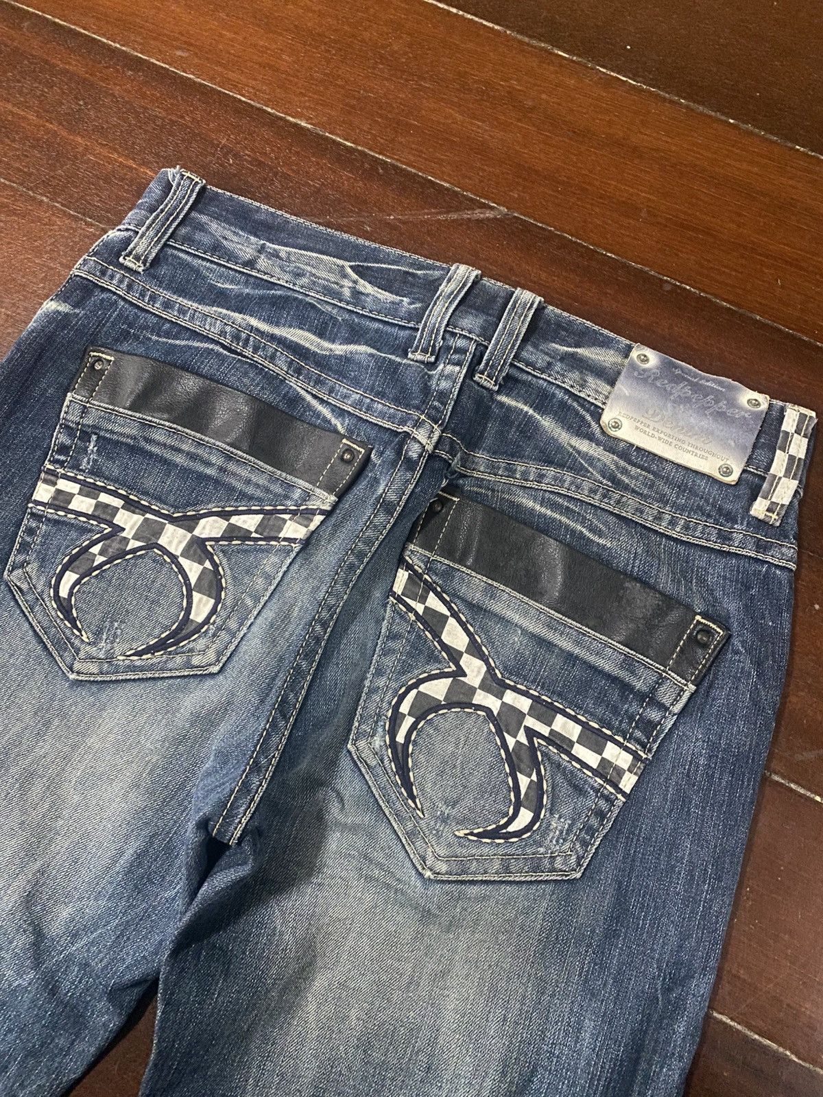 If Six Was Nine Flare Red Papper If six Was Nine Style Buckle Back Denim ☠️🎌 Size US 34 / EU 50 - 16 Thumbnail