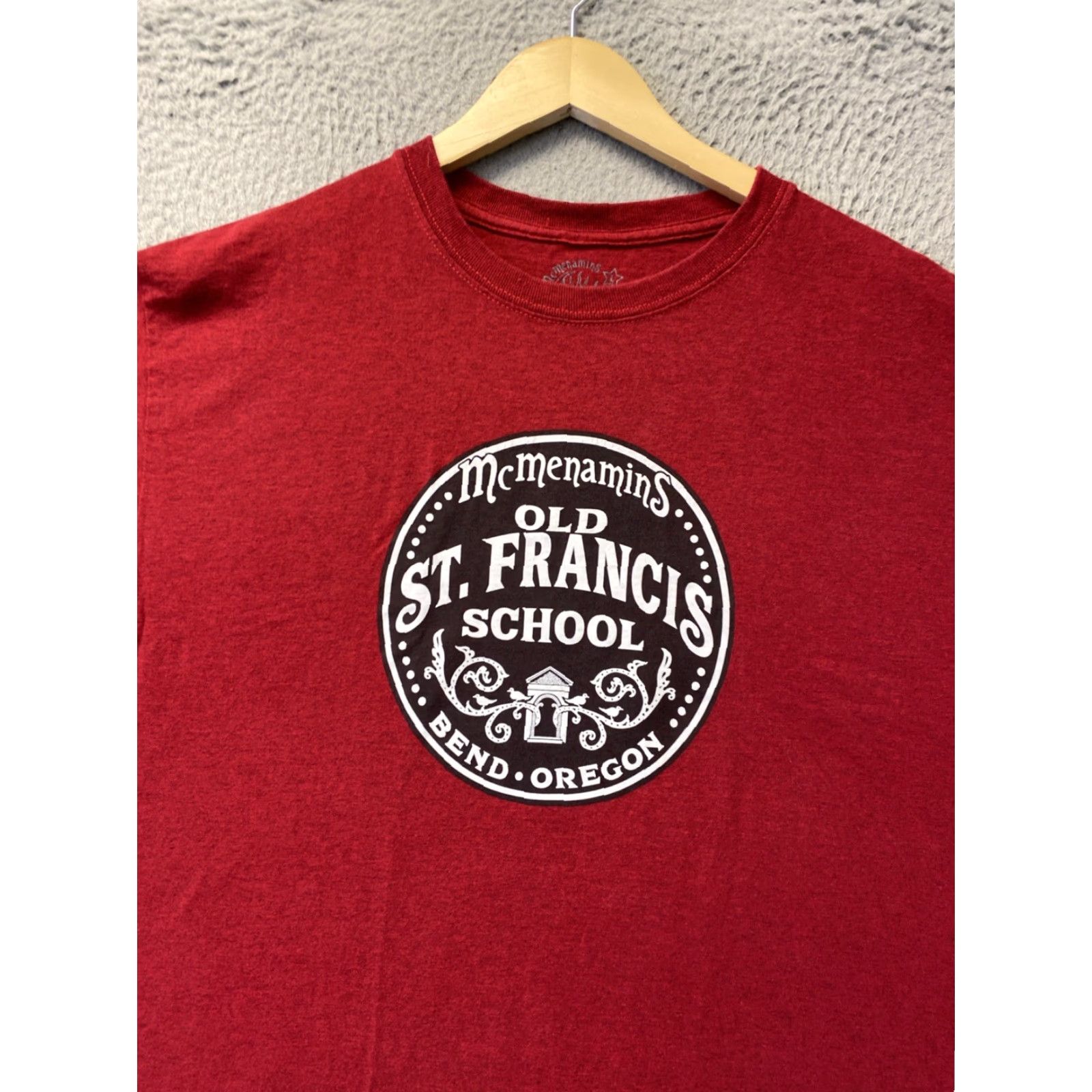 Vintage VINTAGE Mc Menamins Unisex T-Shirt Adult Large Red School 90s Size US L / EU 52-54 / 3 - 2 Thumbnail