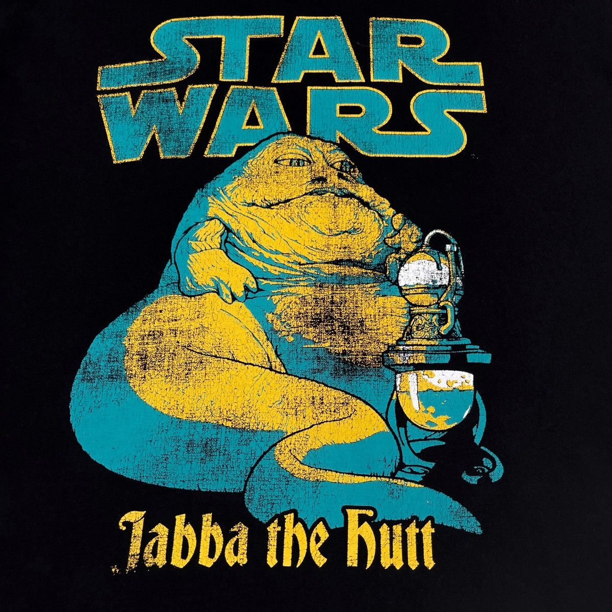 Sci-Fi Fantasy × Star Wars Star Wars Jabba the Hutt Black T-Shirt Size US XL / EU 56 / 4 - 3 Thumbnail
