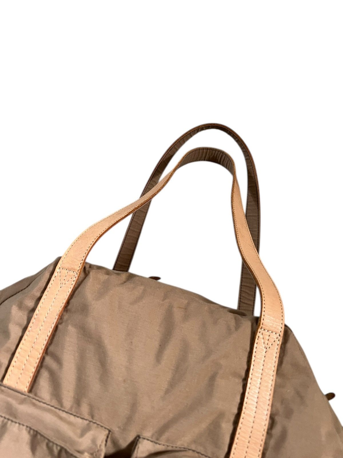 Yohji Yamamoto 2000s Y’SACCS Leather-Trim Boston Bag Size ONE SIZE - 7 Thumbnail