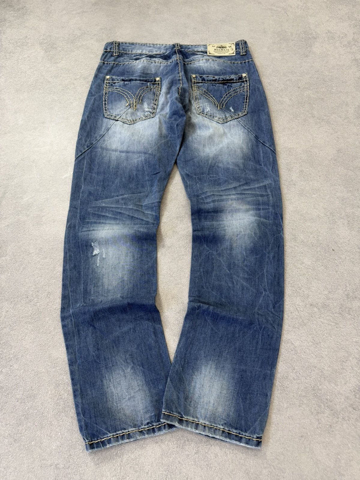 Hedi Slimane Vintage Dior Hedi Slimane Style Washed Denim Jeans Size US 32 / EU 48 - 14 Thumbnail