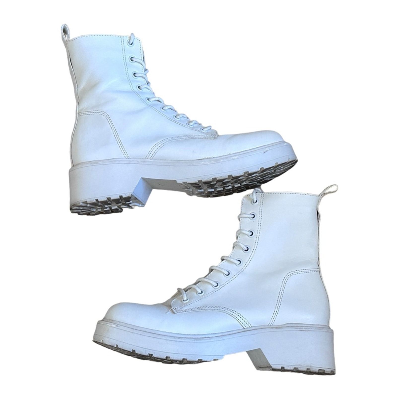 Steve Madden Steve Madden Tornado Combat Boot in White Size US 9 / IT 39 - 3 Thumbnail