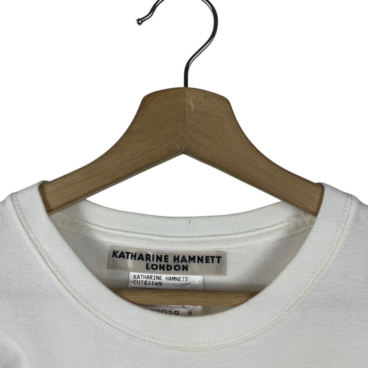 Designer × Katharine Hamnett London KATHARINE HAMNETT cut & sewn no war spellout tee Size S / US 4 / IT 40 - 5 Thumbnail