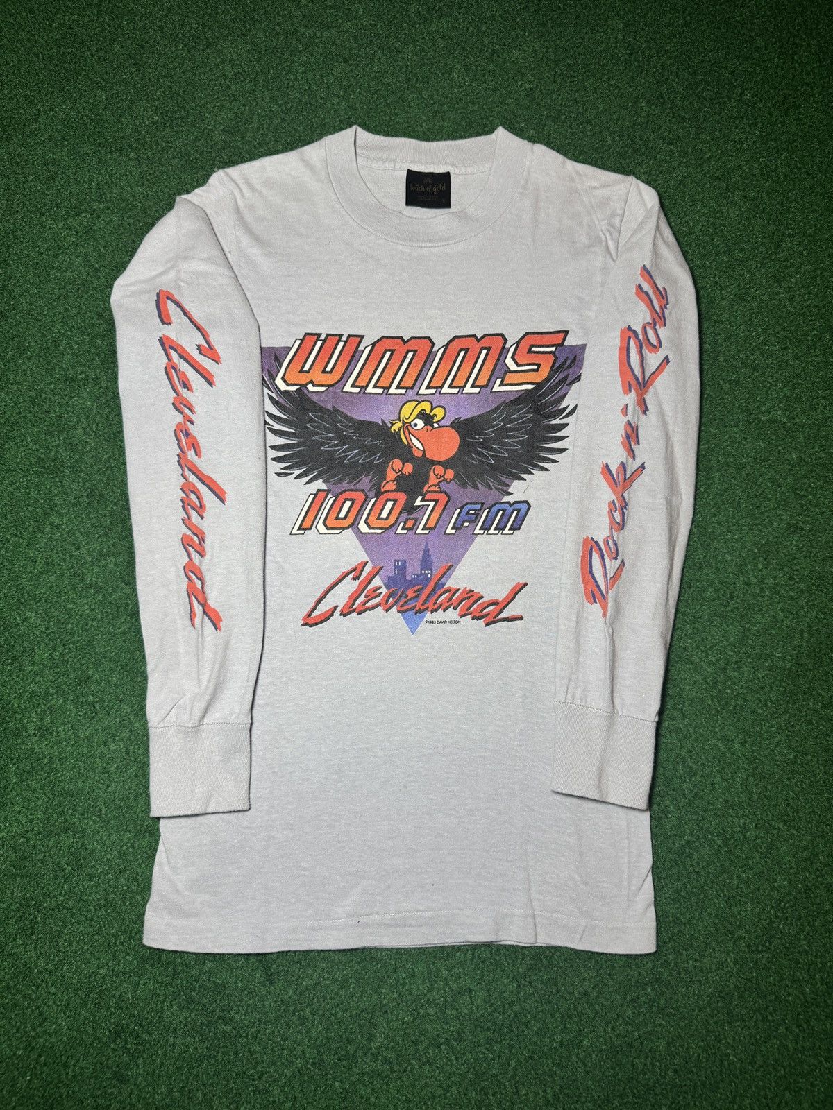 Vintage Vtg 80s WMMS Cleveland Rock And Roll Radio Buzzard T Shirt Size US XS / EU 42 / 0 - 1 Thumbnail