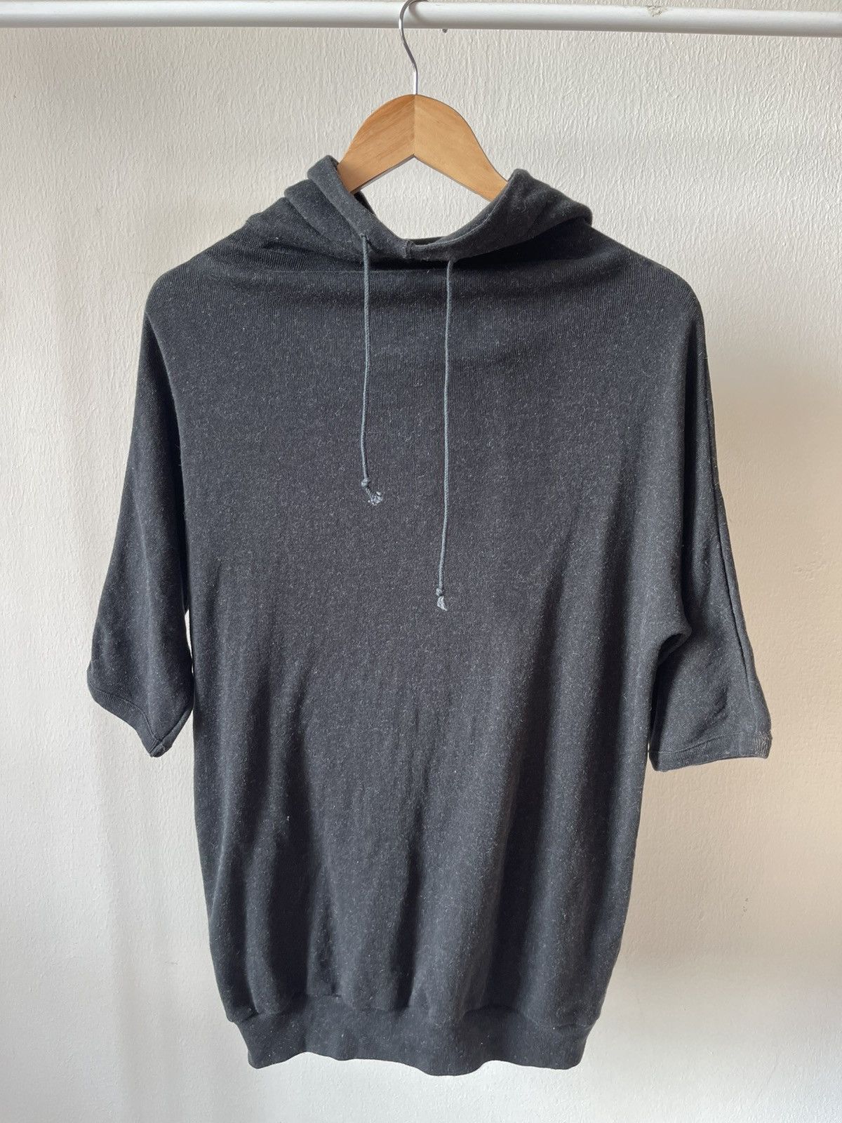 Y's for Men × Yohji Yamamoto 90s Yohji Yamammoto Short Sleeve Hoodie Size US M / EU 48-50 / 2 - 2 Thumbnail