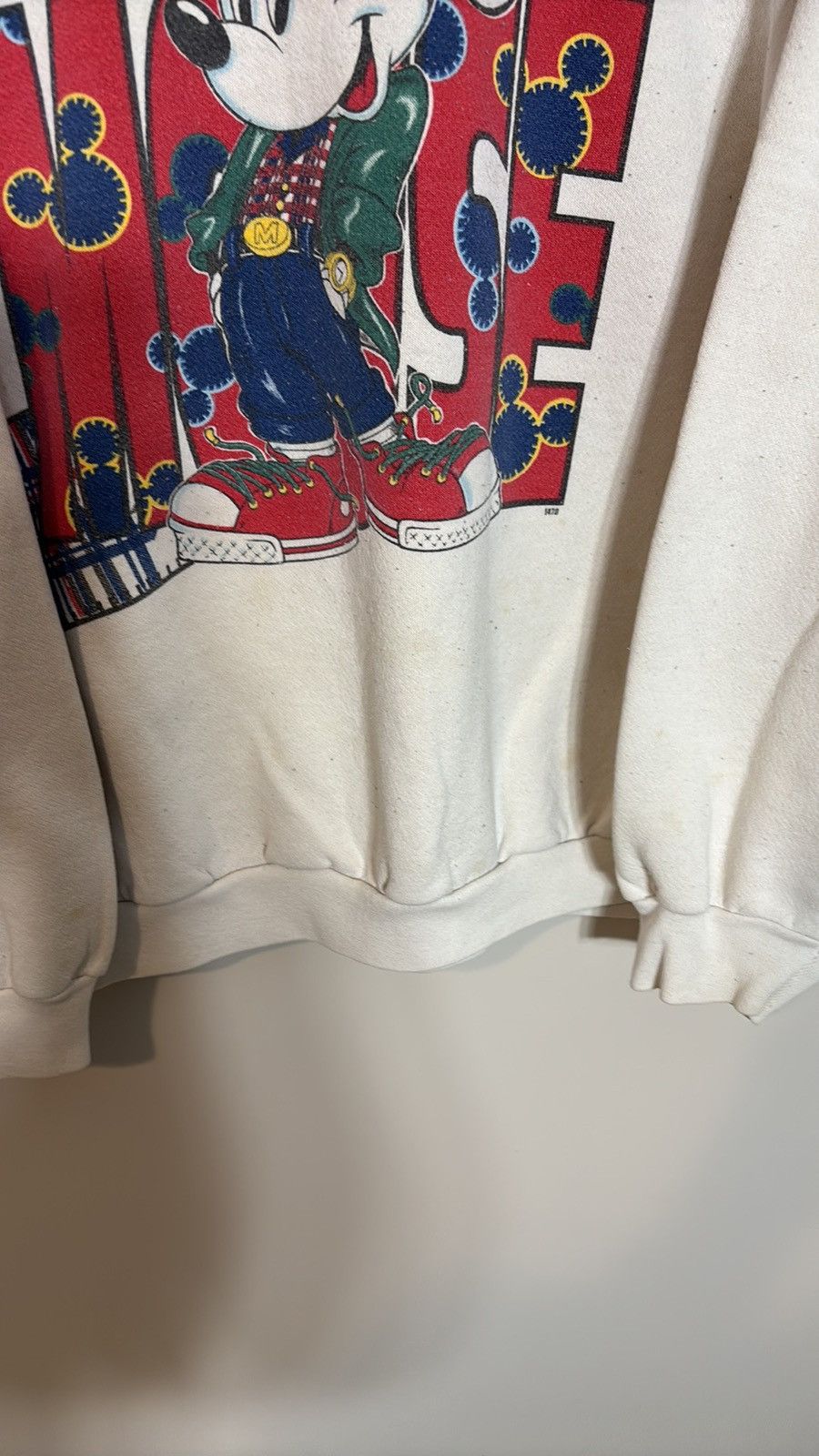 Disney × Vintage Vintage Disney Mickey Mouse Crewneck Size US XL / EU 56 / 4 - 4 Thumbnail