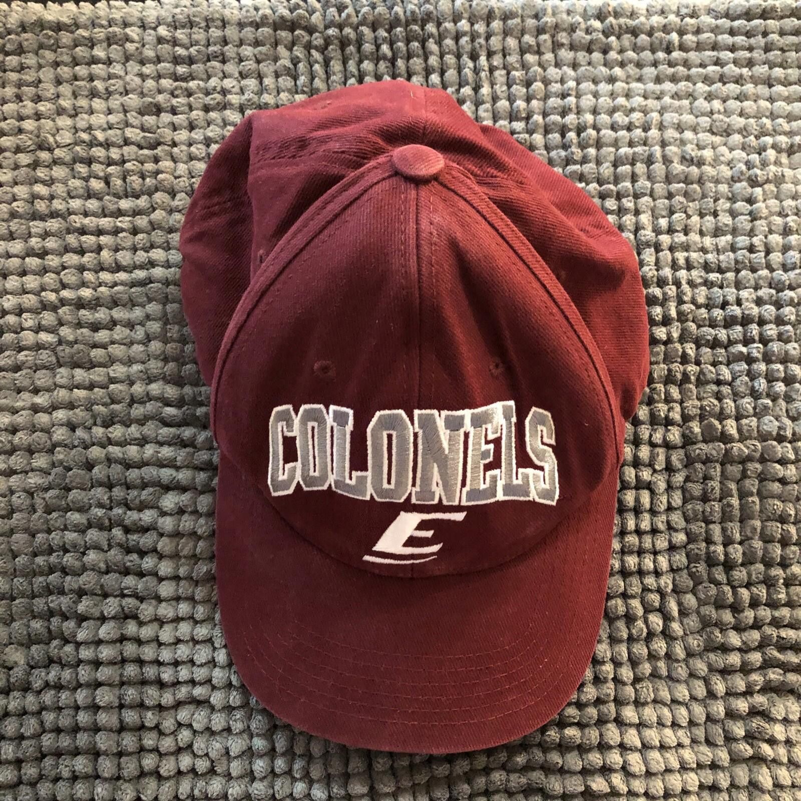 Designer EASTERN KENTUCKY EKU COLONELS Red EMBROIDERED CAP HAT OSFM Size ONE SIZE - 5 Thumbnail