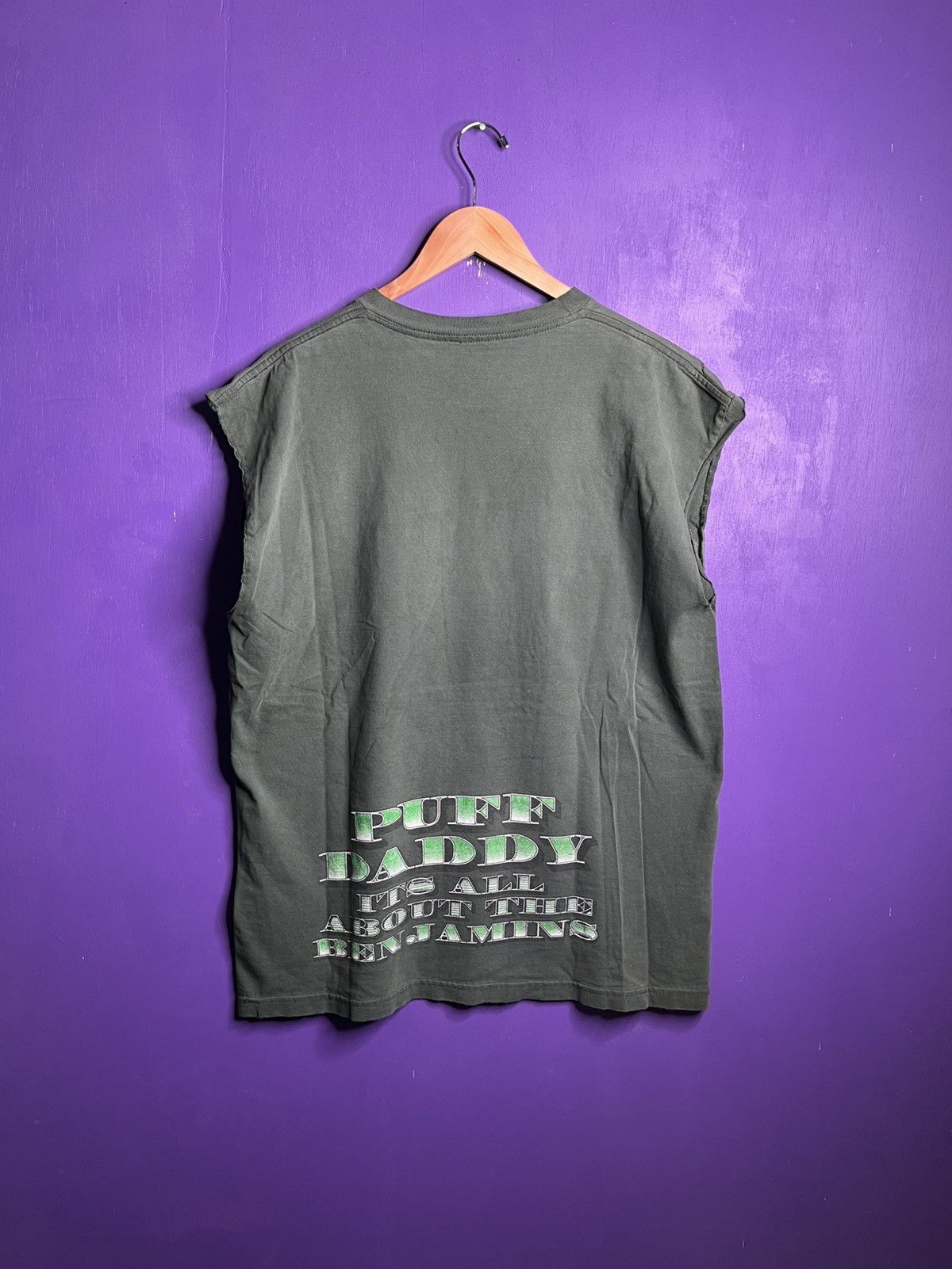 Band Tees × Rap Tees × Vintage Vintage 90s Puff Daddy all about the Benjamin’s tank top Size US XL / EU 56 / 4 - 2 Thumbnail