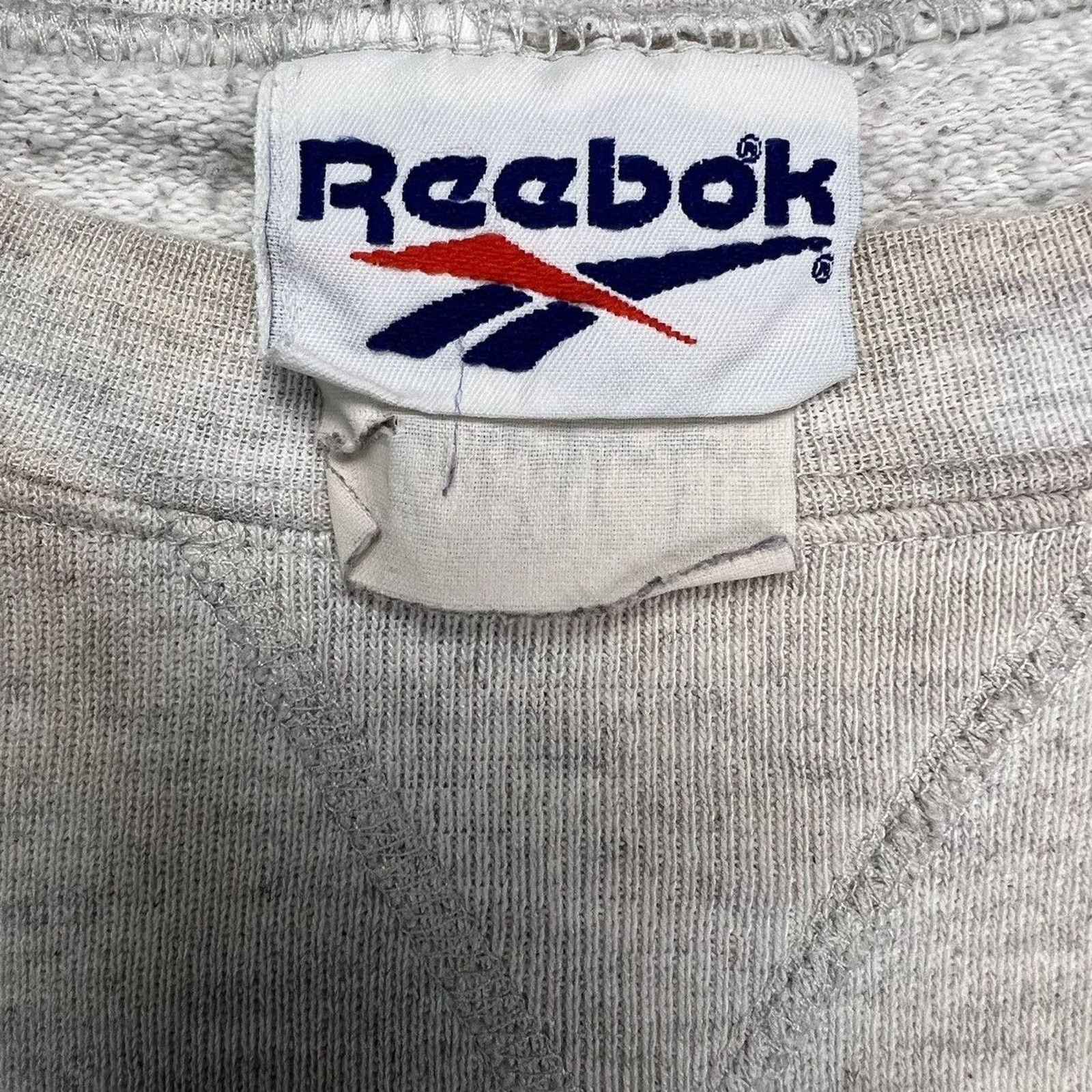 Reebok × Vintage Vintage Reebok Sweatshirt Spell Out Pullover 90s Crewneck Size US L / EU 52-54 / 3 - 6 Thumbnail