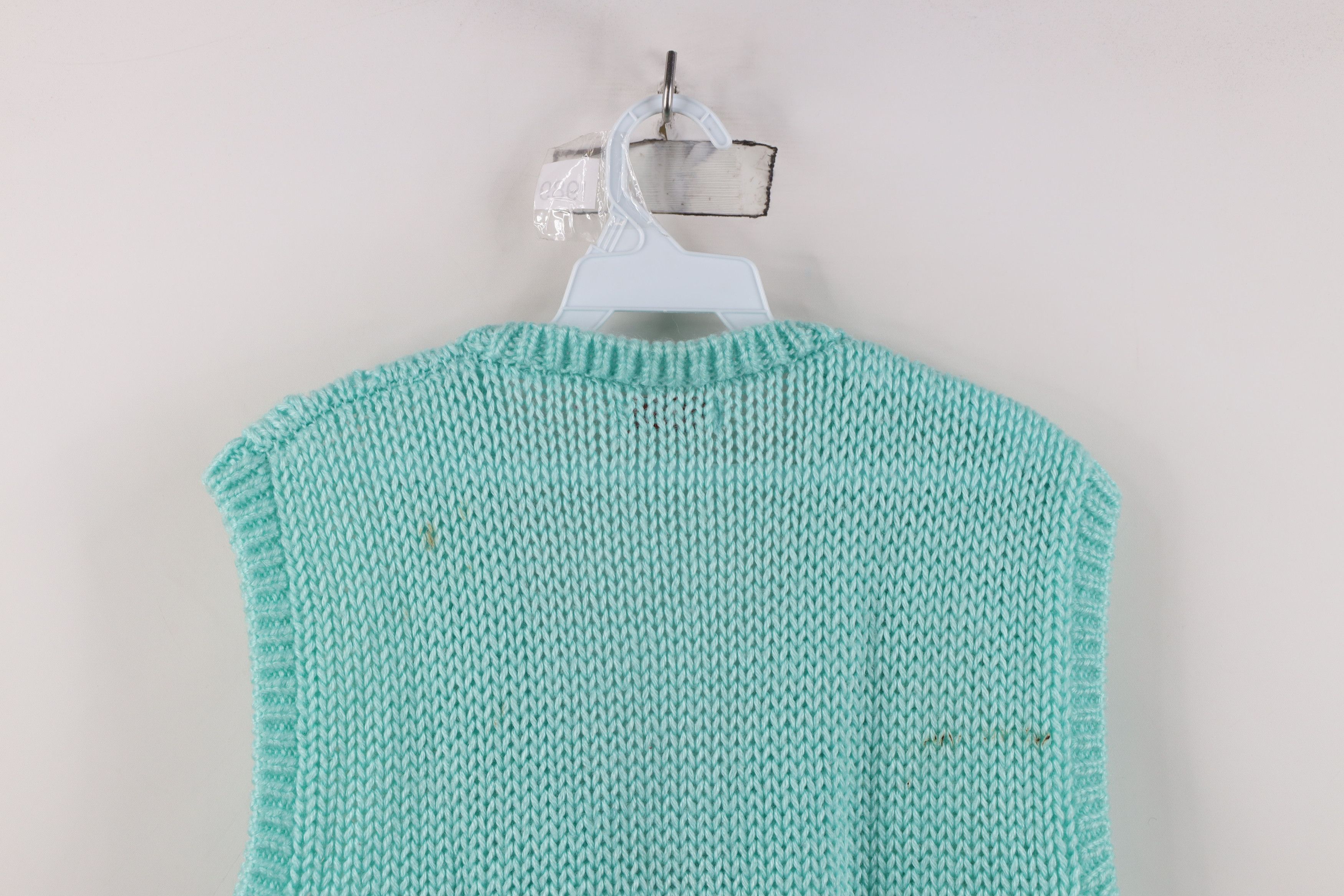 Vintage Vintage 80s Mid Mod Snowflake Cable Knit Sweater Vest Size M / US 6-8 / IT 42-44 - 12 Thumbnail