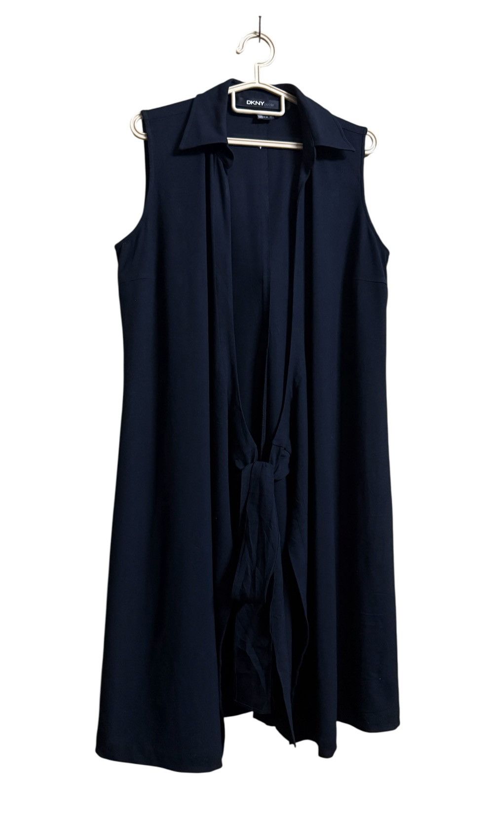 DKNY DKNY Petite Long Vest & Jacket Sheer Black Size ONE SIZE - 2 Thumbnail