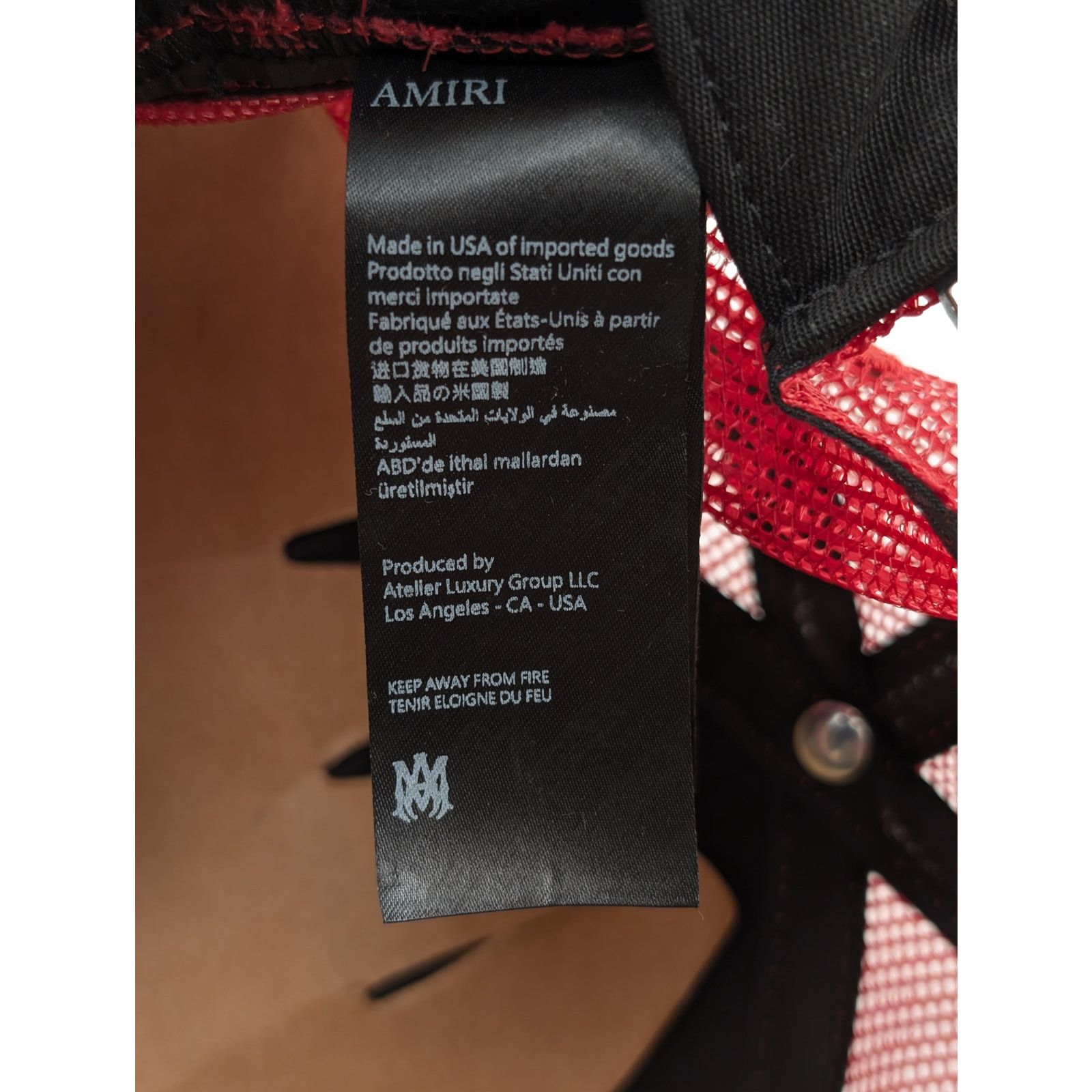 Amiri o1rshd1 Size: OS / Arts District Trucker Cap / Hat Red Size ONE SIZE - 15 Thumbnail