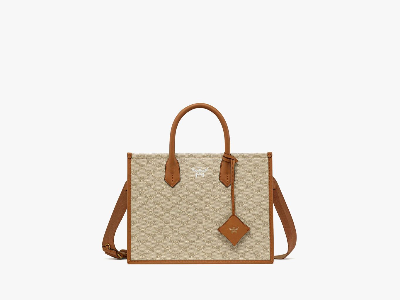 MCM o1mt1gz0725 Size: OS / Medium Tote Bag in Beige Size ONE SIZE - 1 Thumbnail