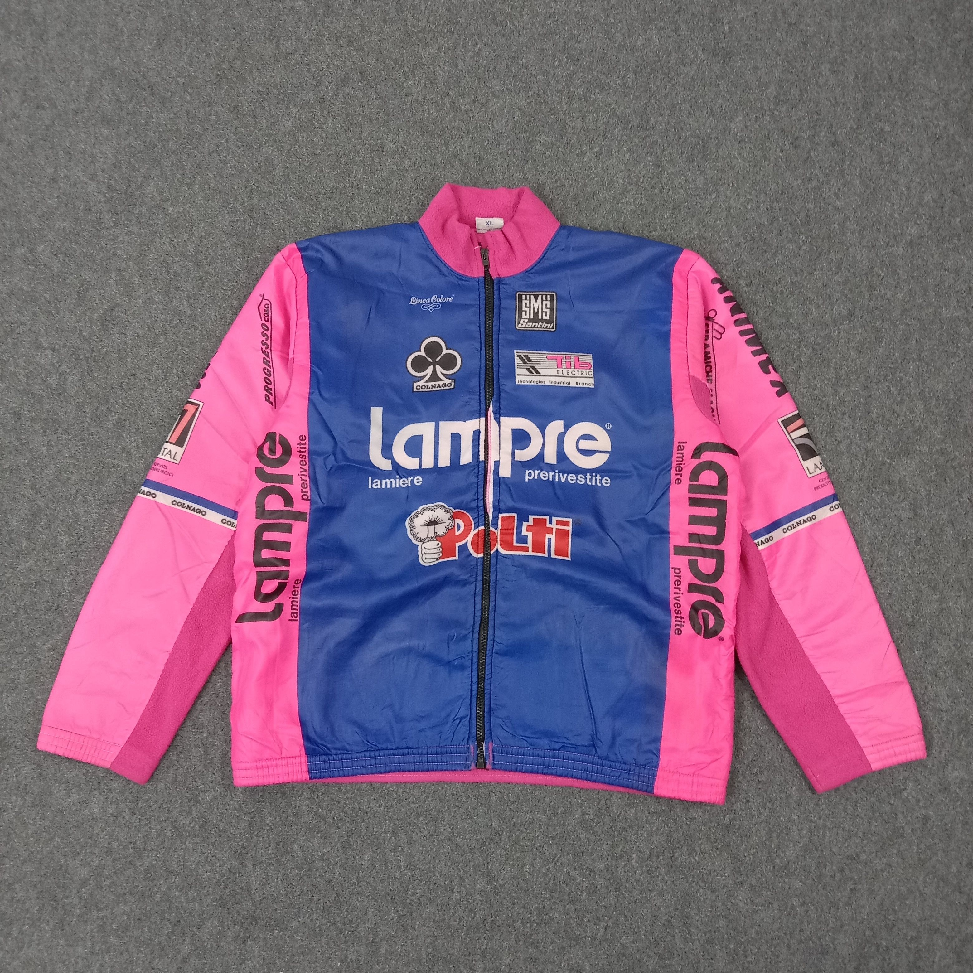 Sports Specialties 90s Santini Lempre-Polti Cycling Thermal Jacket C263N13 Size US XL / EU 56 / 4 - 1 Thumbnail