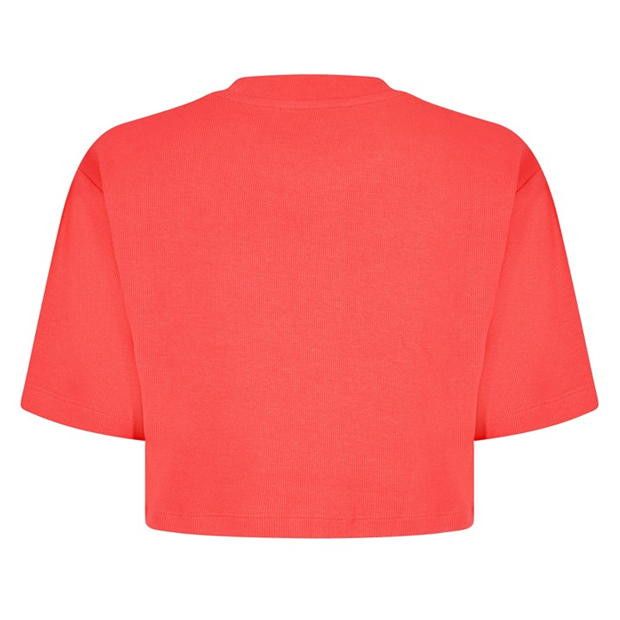 Off-White o1g2r1mq1224 Cropped T Shirt in Red Size M / US 6-8 / IT 42-44 - 2 Thumbnail