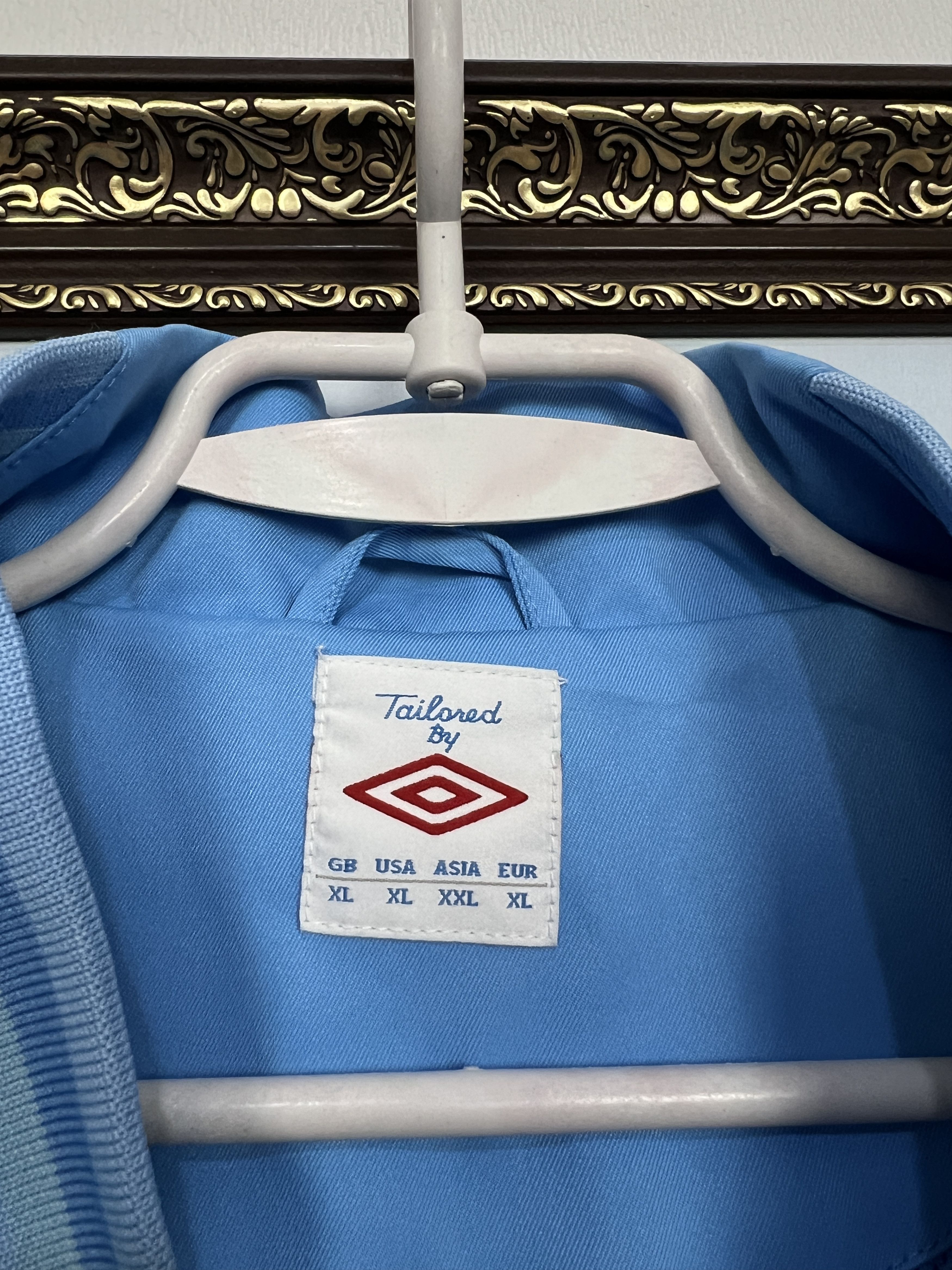 Umbro Vintage Manchester City Football Jacket Soccer Track Top Size US XL / EU 56 / 4 - 6 Thumbnail