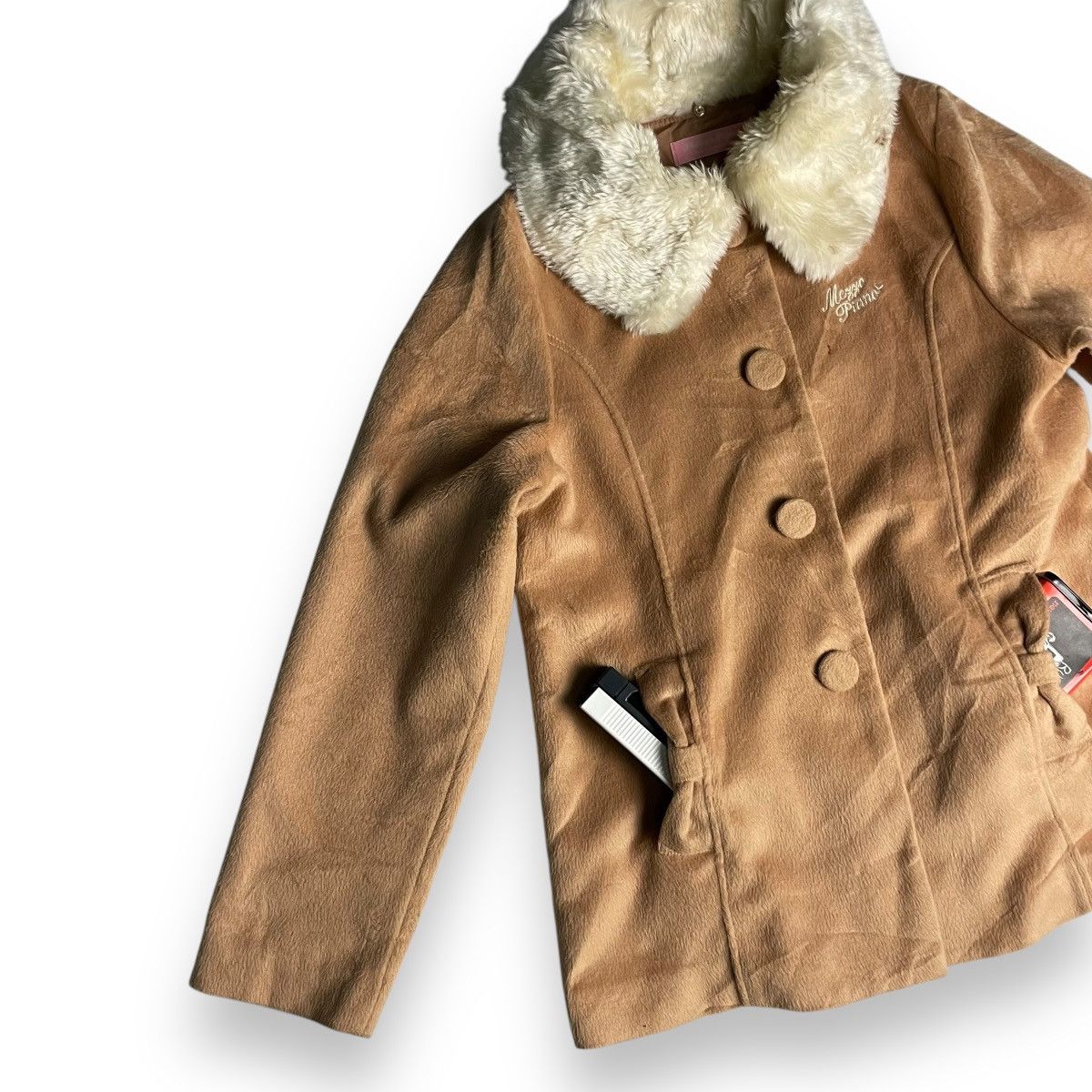 Beauty Beast 🇯🇵 MEZZO PIANO CORDUROY FUR BUTTON UP JACKET Size US L / EU 52-54 / 3 - 5 Thumbnail