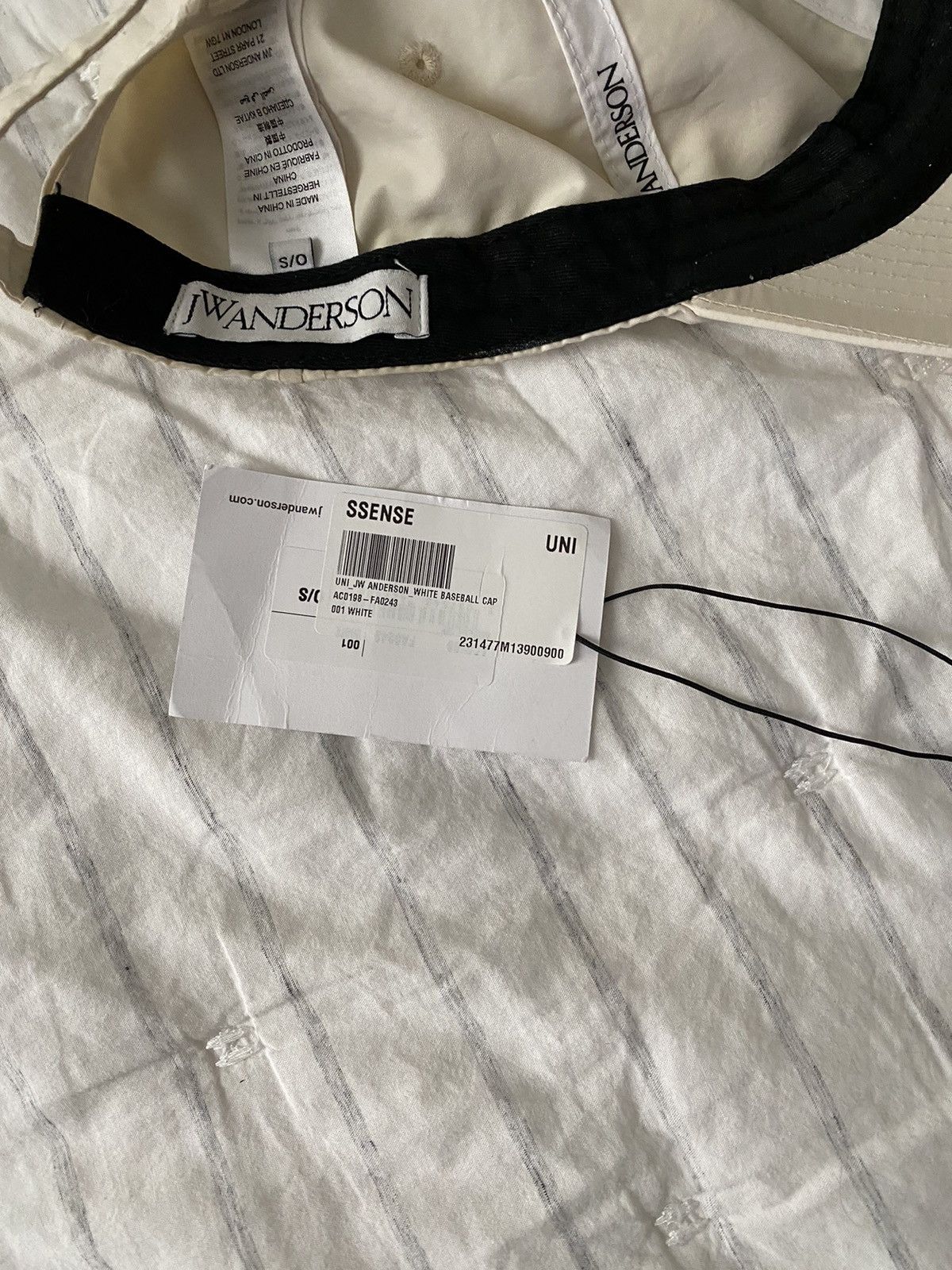 JW Anderson JW Anderson Off White Printed Cap Size ONE SIZE - 16 Thumbnail
