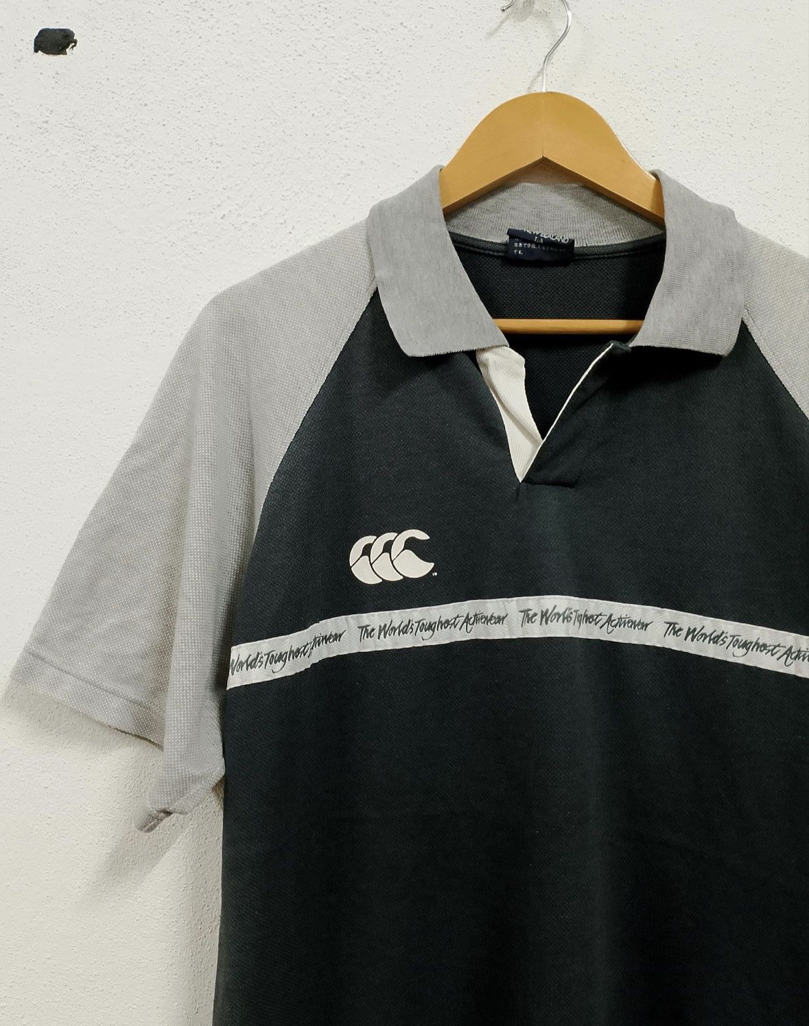 Canterbury of New Zealand Vintage Canterbury Rugby Polo Shirt Made in Japan Size US L / EU 52-54 / 3 - 4 Thumbnail