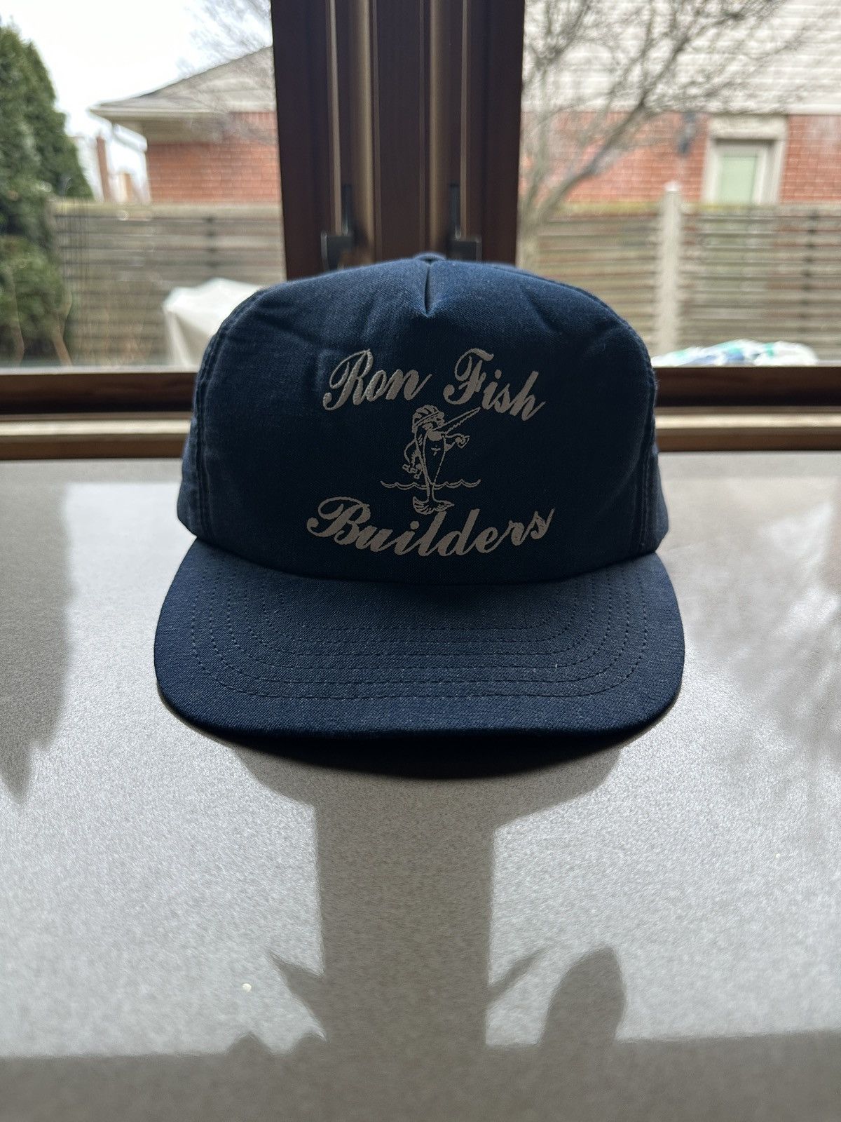 Vintage Vintage 80s Ron Fish Builders Snapback Hat Size ONE SIZE - 1 Thumbnail