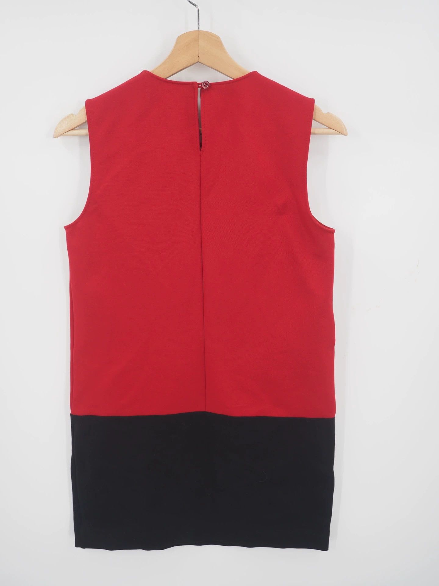 Gucci GUCCI Red and Black Contrast Sleeveless Dress, Size S Size S / US 4 / IT 40 - 2 Thumbnail