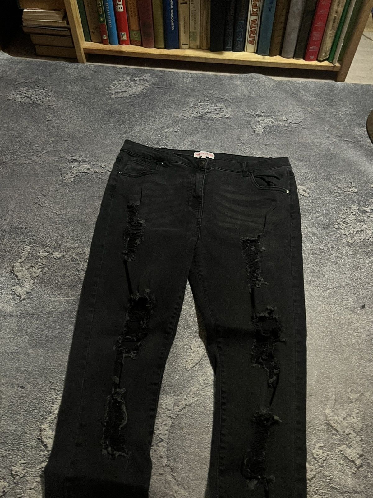Japanese Brand Distressed Glamour Drip Slim Fit / Archive Y2K Vintage 90s Size US 32 / EU 48 - 2 Thumbnail